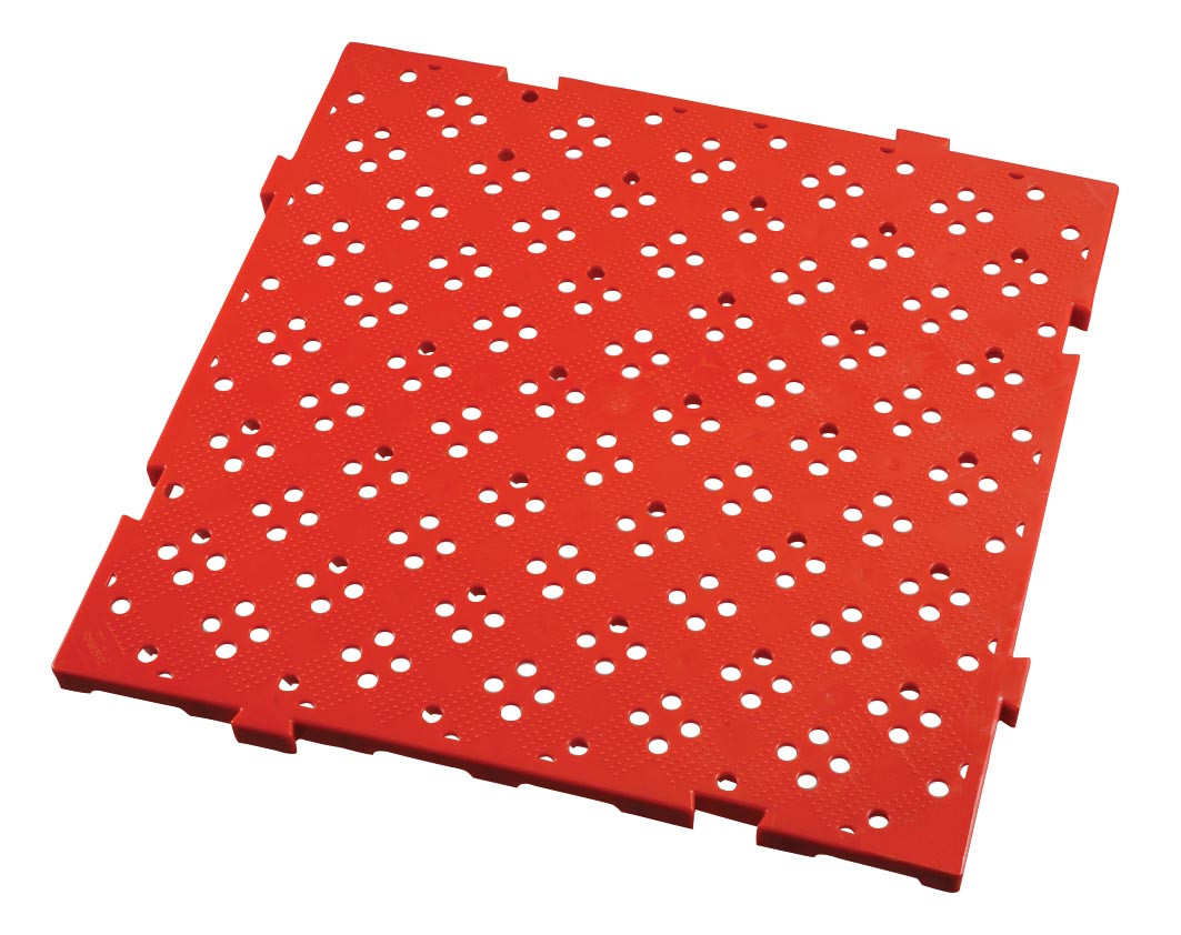 Caillebotis Rouge L2G - Clipsable Anti-Dérapant pour Cuisine Pro