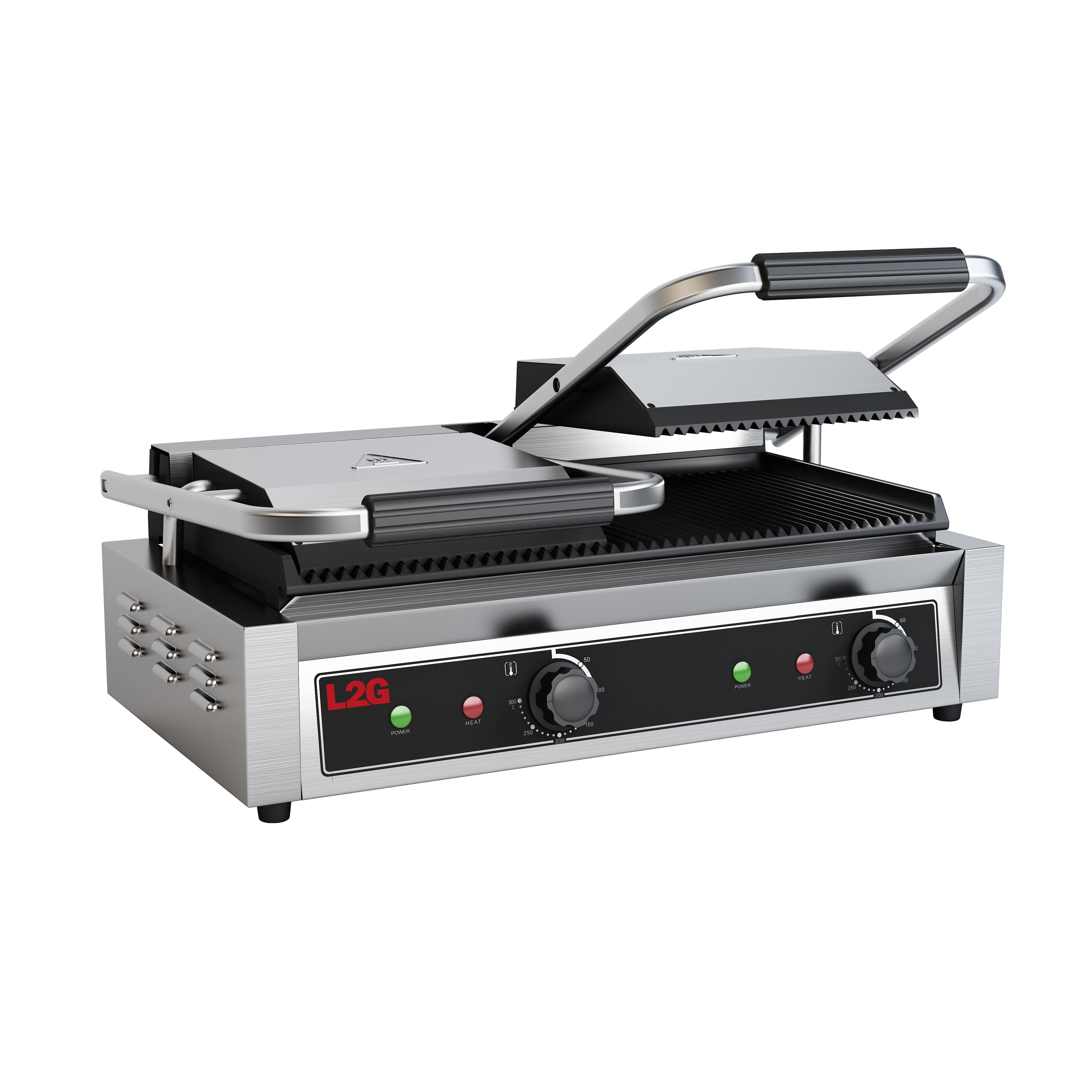 Grill Panini Double Rainure L2G - Cuisson professionnelle parfaite