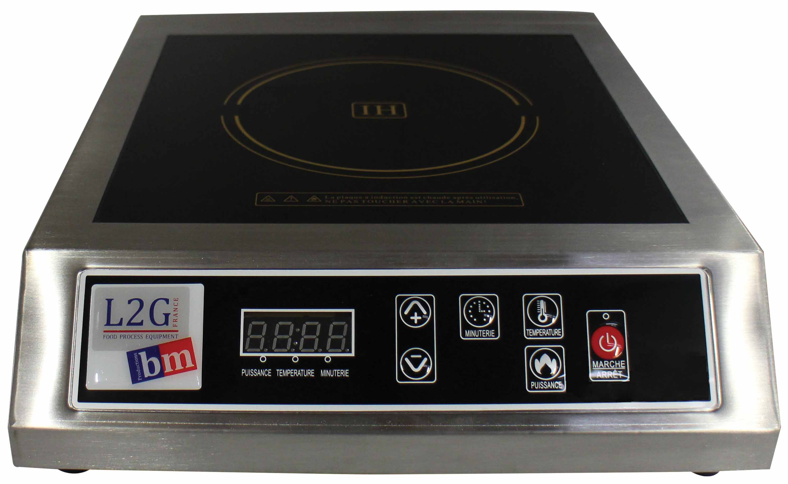 Plaque à induction L2G - Bâti inox professionnel - 3500W