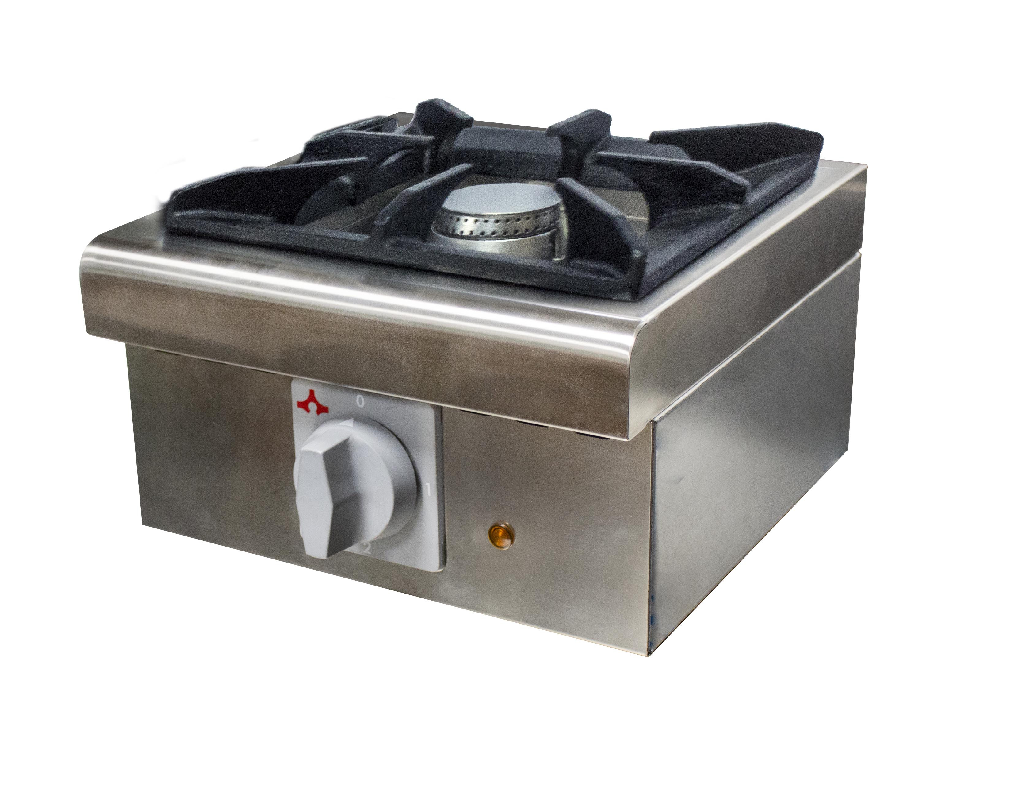 Réchaud gaz à poser L2G 1 feu - 6 kW pour cuisine pro et extérieure