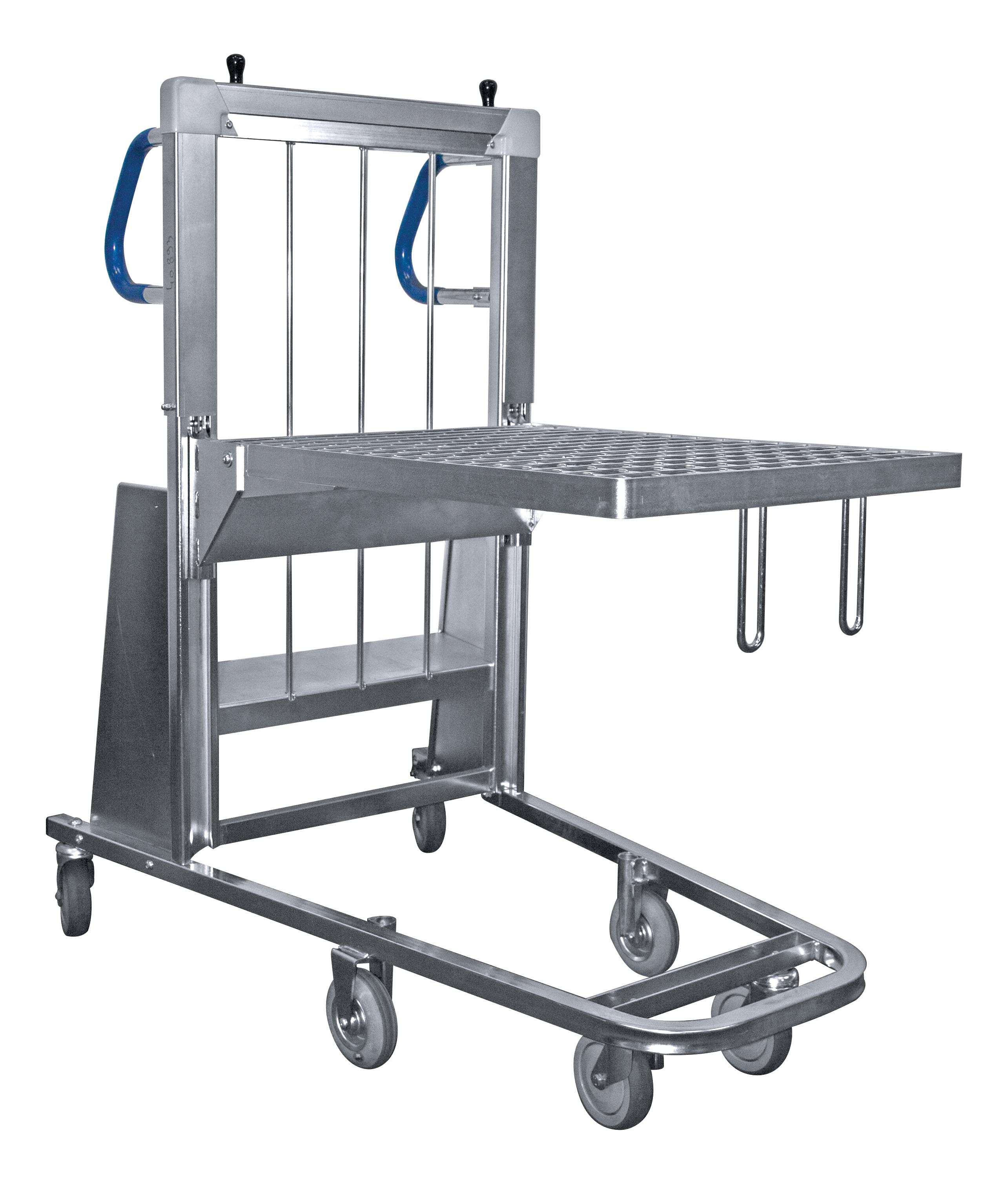 Desserte emboîtable L2G avec fond auto-élévateur - Stockage optimisé