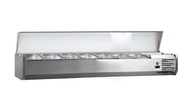 Vitrine à ingrédients inox L2G - Conservation +2/+8°C - Équipement pro