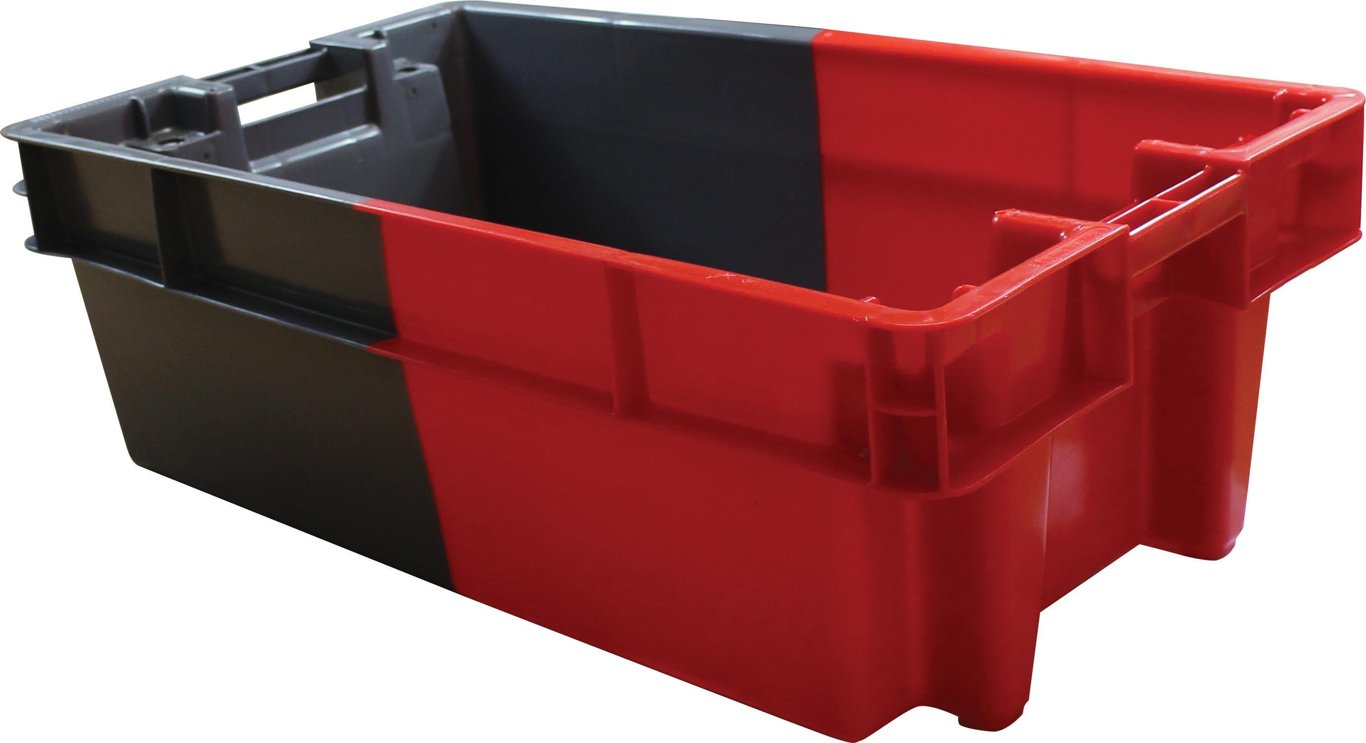 Bac Long Gerbable et Emboitable Rouge 66L - Stockage professionnel L2G