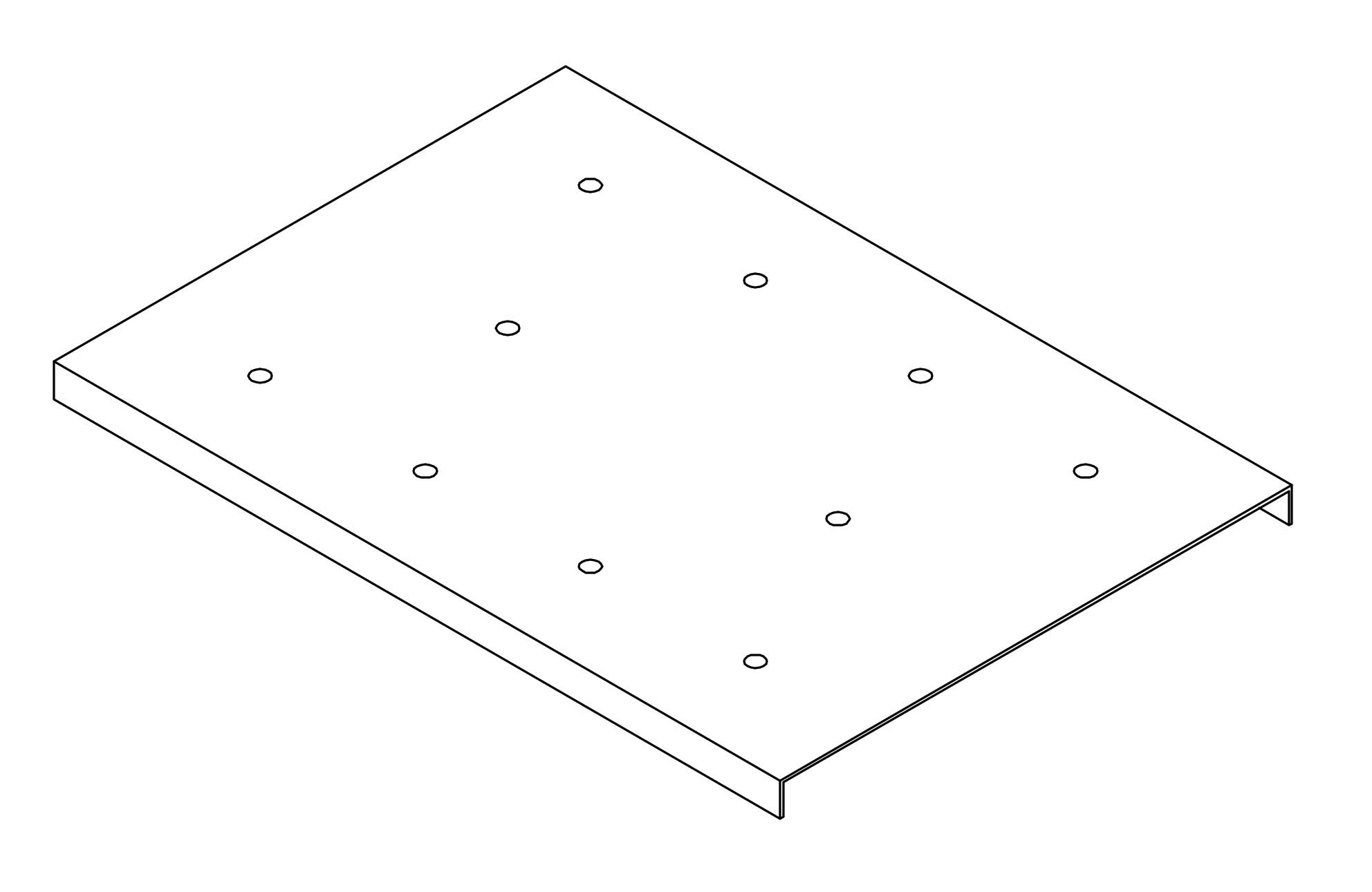 Grille d'égouttage L2G pour bacs 3172/3172LL - Égouttage efficace