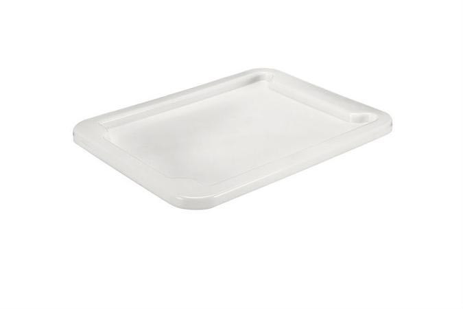 Couvercle HDPE blanc pour bac L2G - Protection optimale pour transport