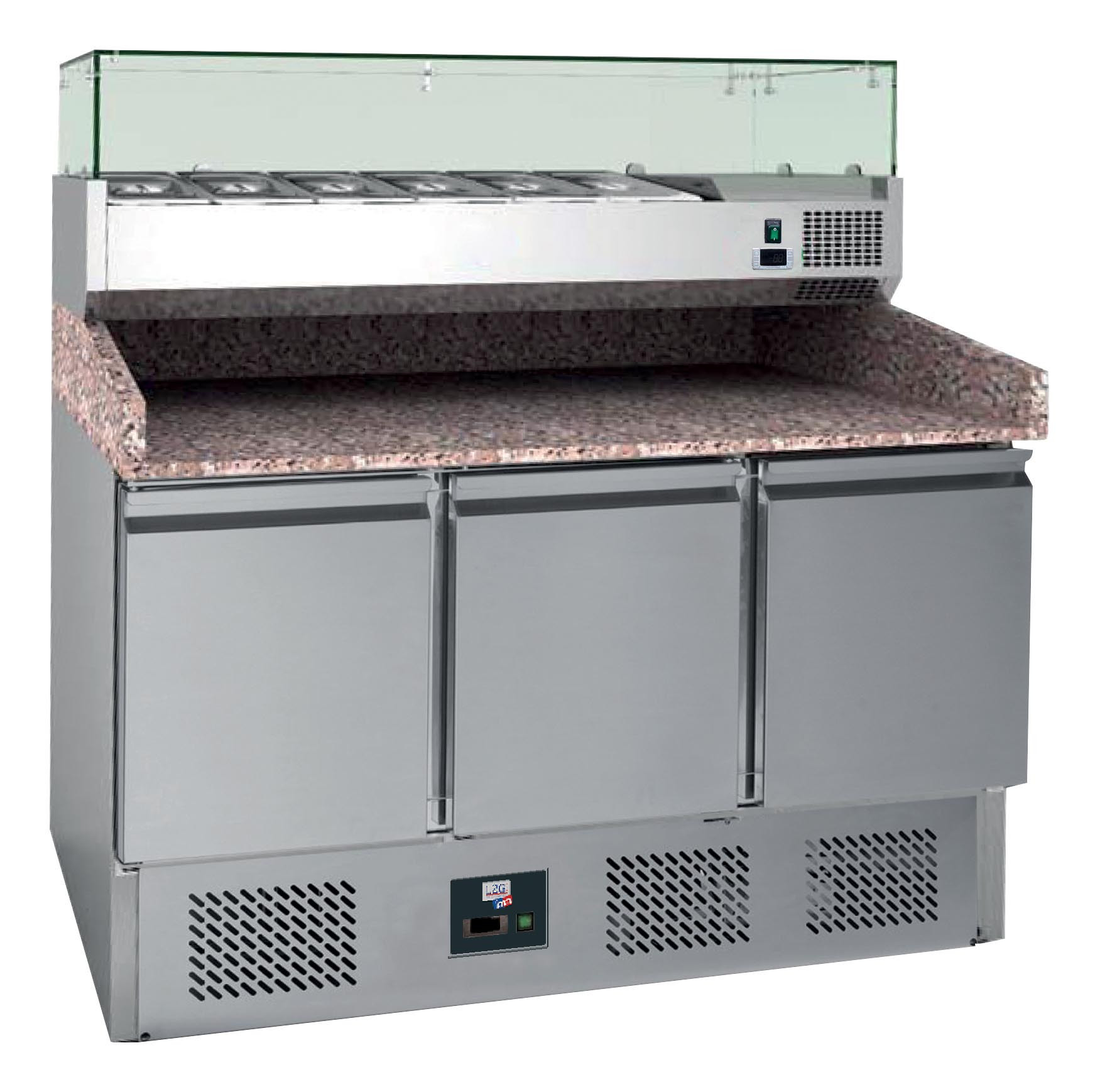 Meuble pizzas réfrigéré L2G - Conservation +2/+8°C - Groupe en dessous