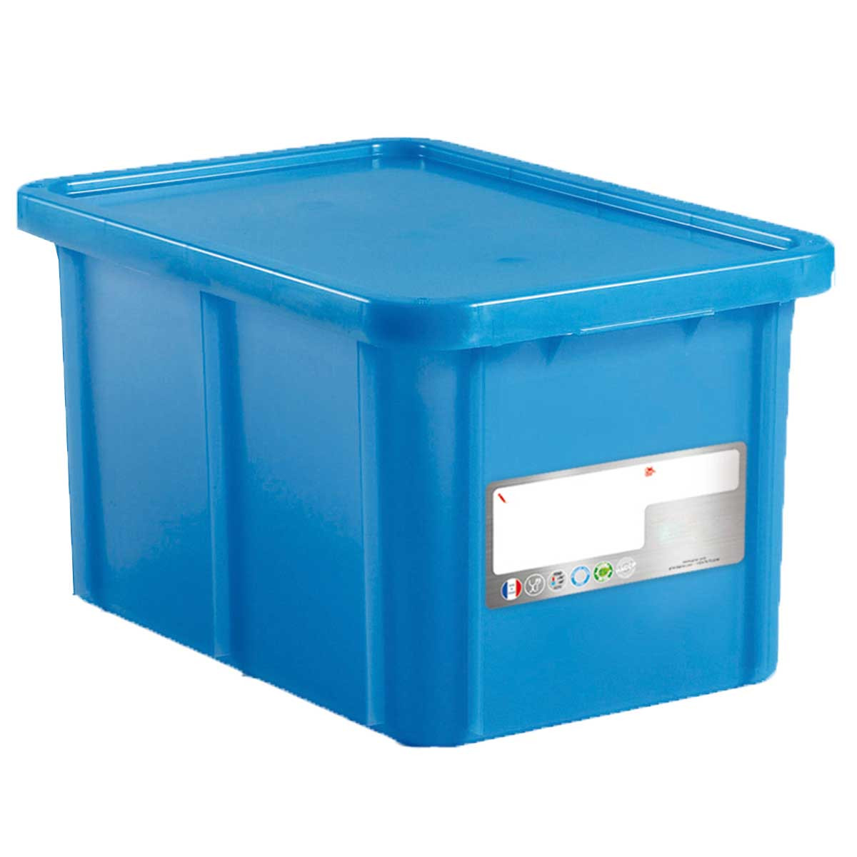 Bac Poissonnerie Bleu 55L L2G - Bac plastique alimentaire HACCP