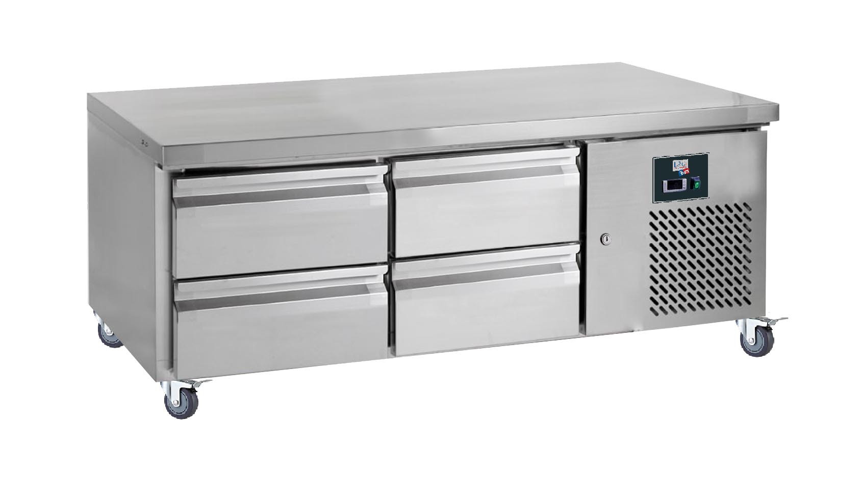 Soubassement réfrigéré L2G -2/+8°C pour cuisines professionnelles