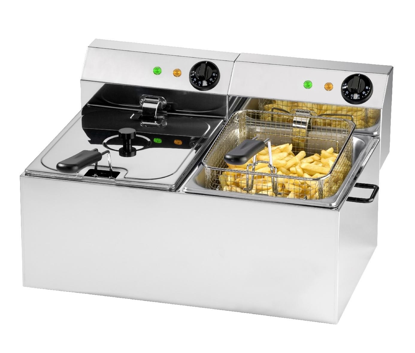 Friteuse électrique L2G sans robinet - 16L, 6,5kW pour restauration