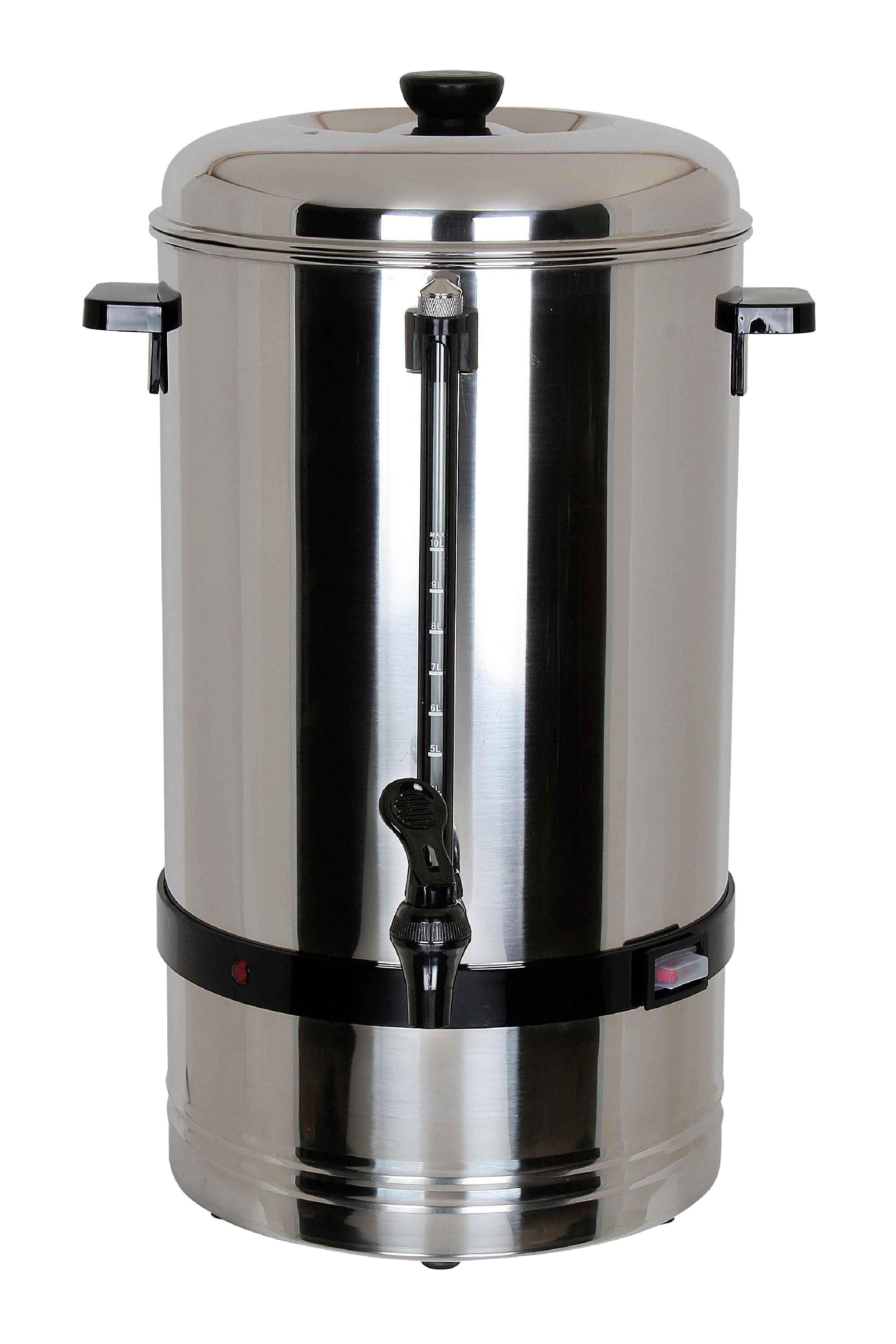 Percolateur 10 litres L2G - Professionnel inox - 3 systèmes de chauffe