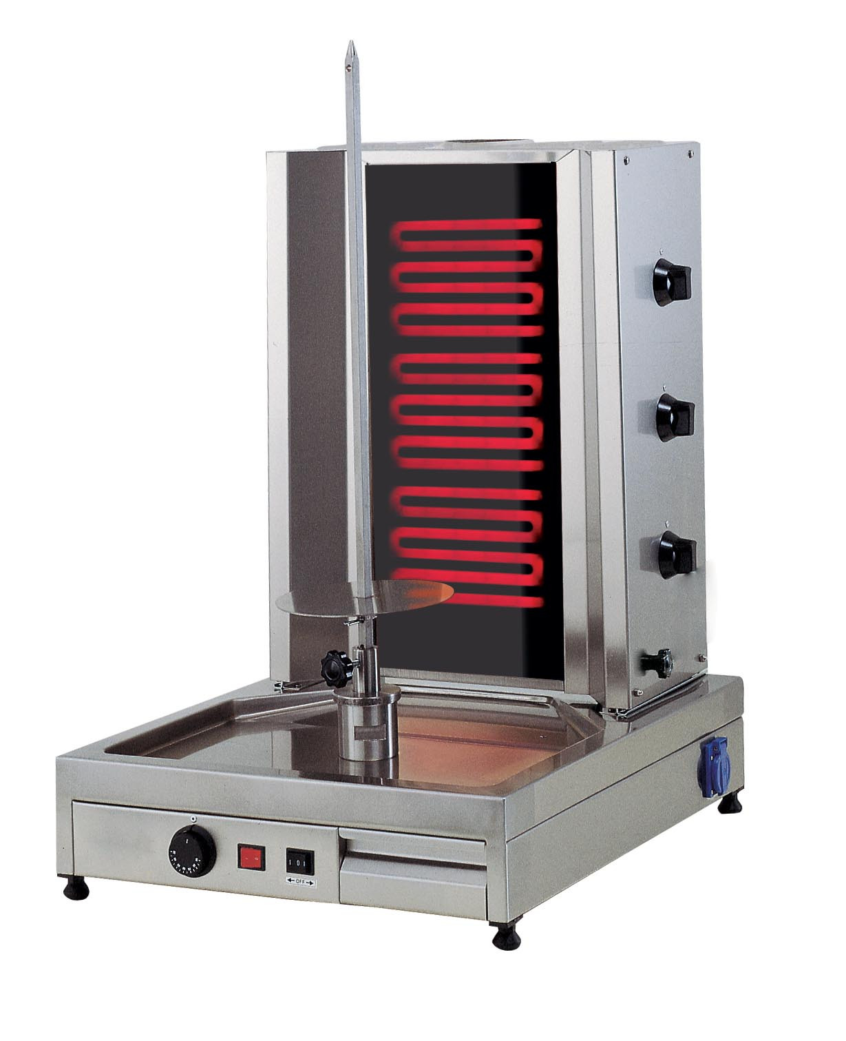 Machine à kebab électrique L2G - 3 radians indépendants professionnels