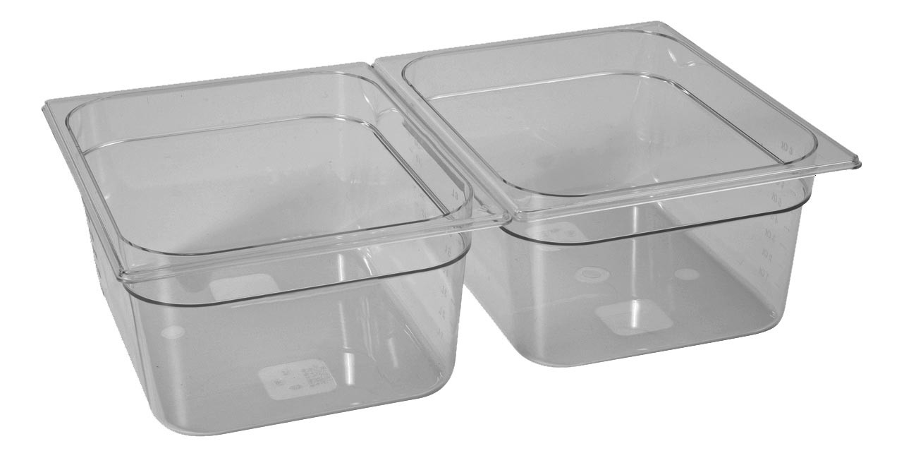 Bac gastronorm GN1/2 L2G - Copolyester professionnel 200 mm