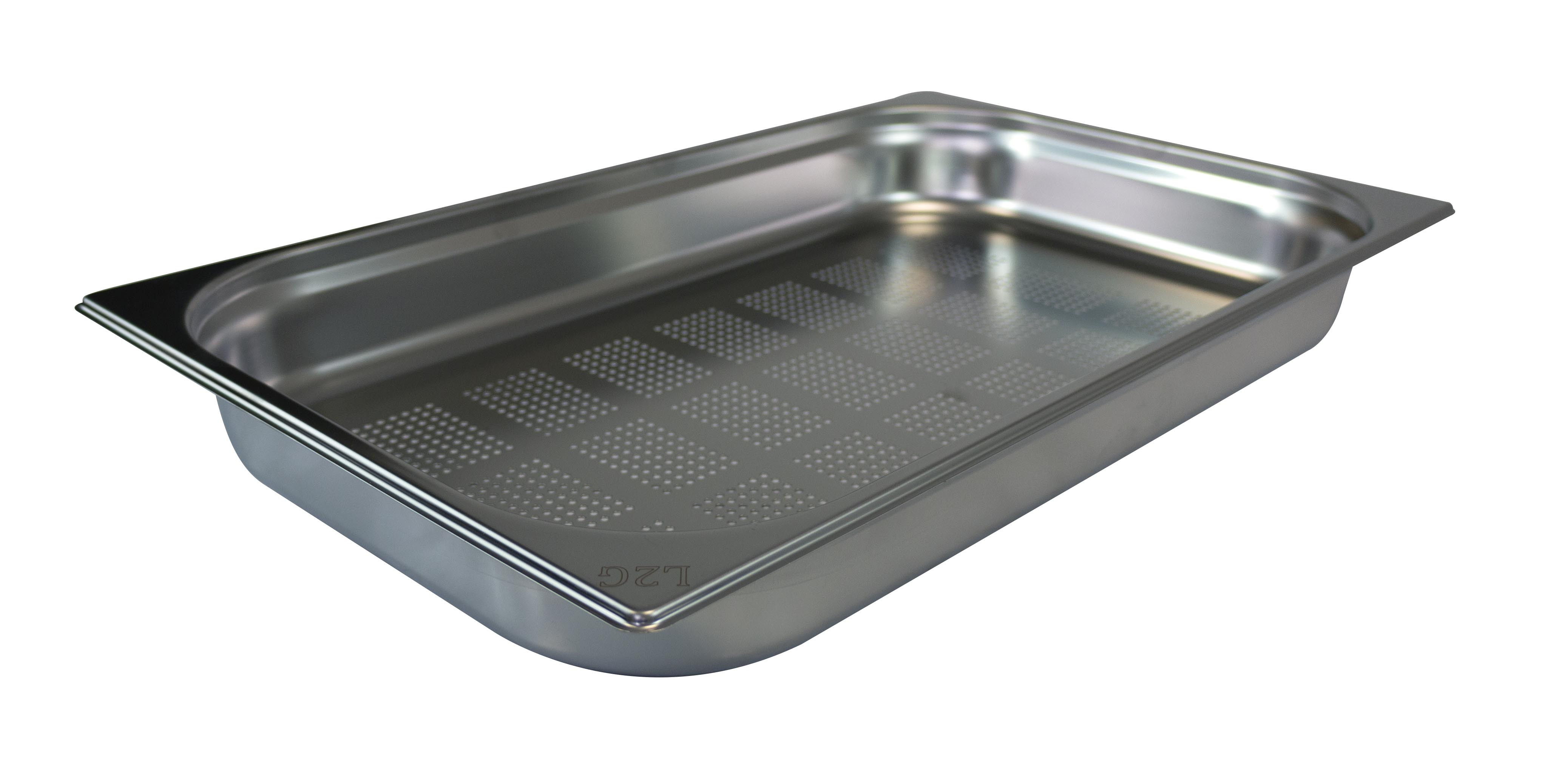 Bac gastronormé L2G GN1/1 perforé 40mm - Inox AISI 304 professionnel