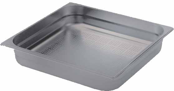 Bac gastronorm L2G inox perforé 2/1 - Cuisine professionnelle durable