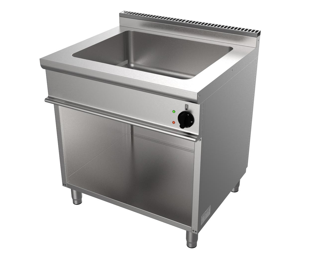 Bain-marie L2G Inox 304 triphasé - Professionnel avec cuve GN2/1-200