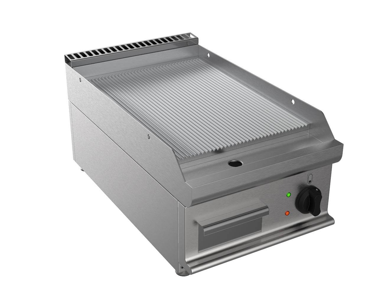 Fry-Top électrique nervurée L2G - Plaque inox 15 mm, 5,4 kW