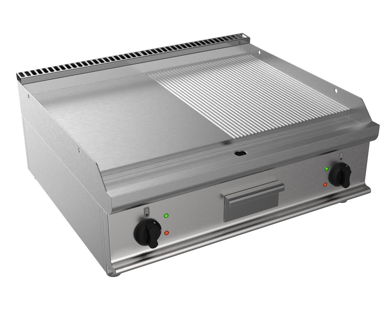 Fry-top électrique L2G : plaque lisse et nervurée - Cuisson pro