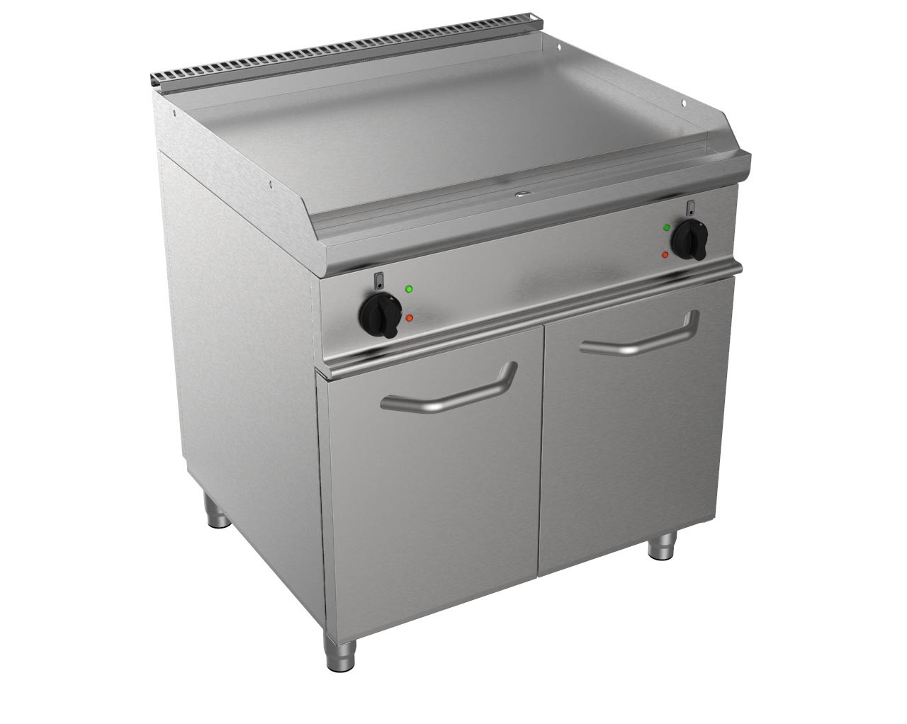Fry-top électrique L2G inox 304 - Meuble fermé professionnel 10,8 kW