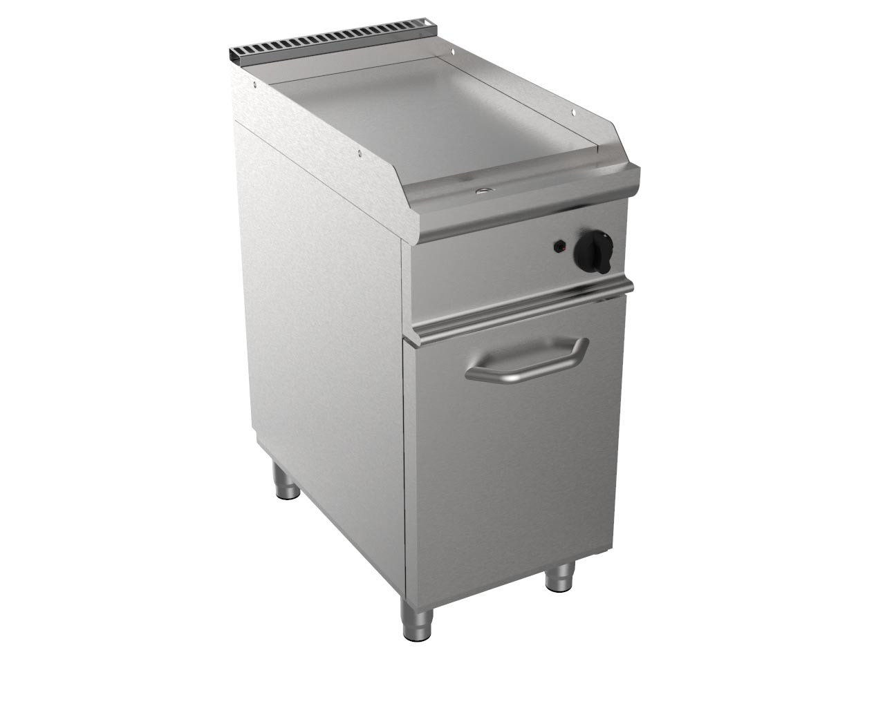 FRY-TOP L2G : Plancha gaz professionnelle sur placard fermé