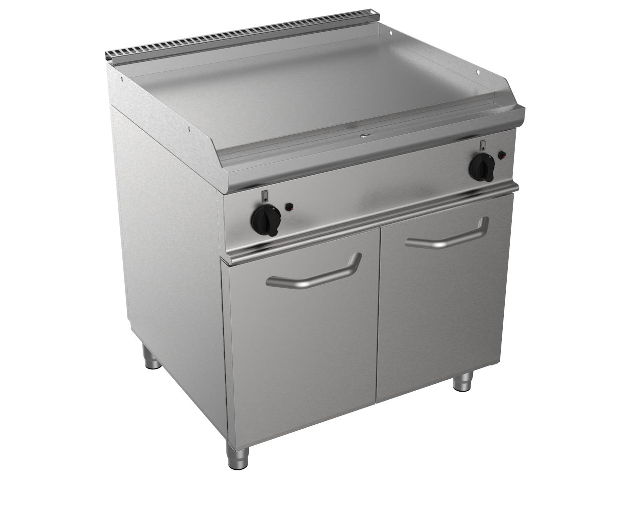 FRY-TOP GAZ LISSE L2G - Plaque cuisson professionnelle inox 800x530 mm