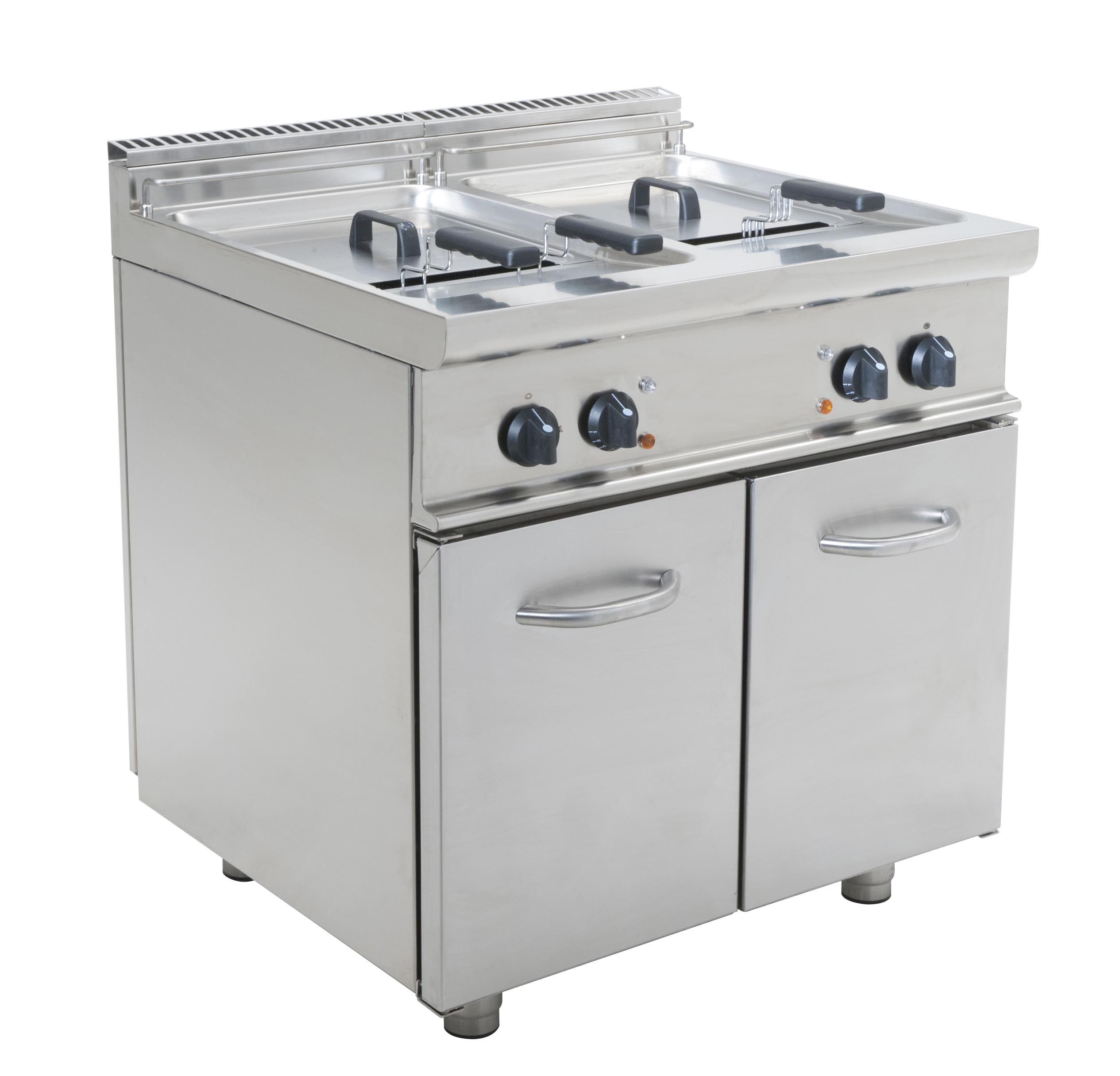 Friteuse électrique L2G 2 cuves 17L - Professionnelle inox 304 - 33kW