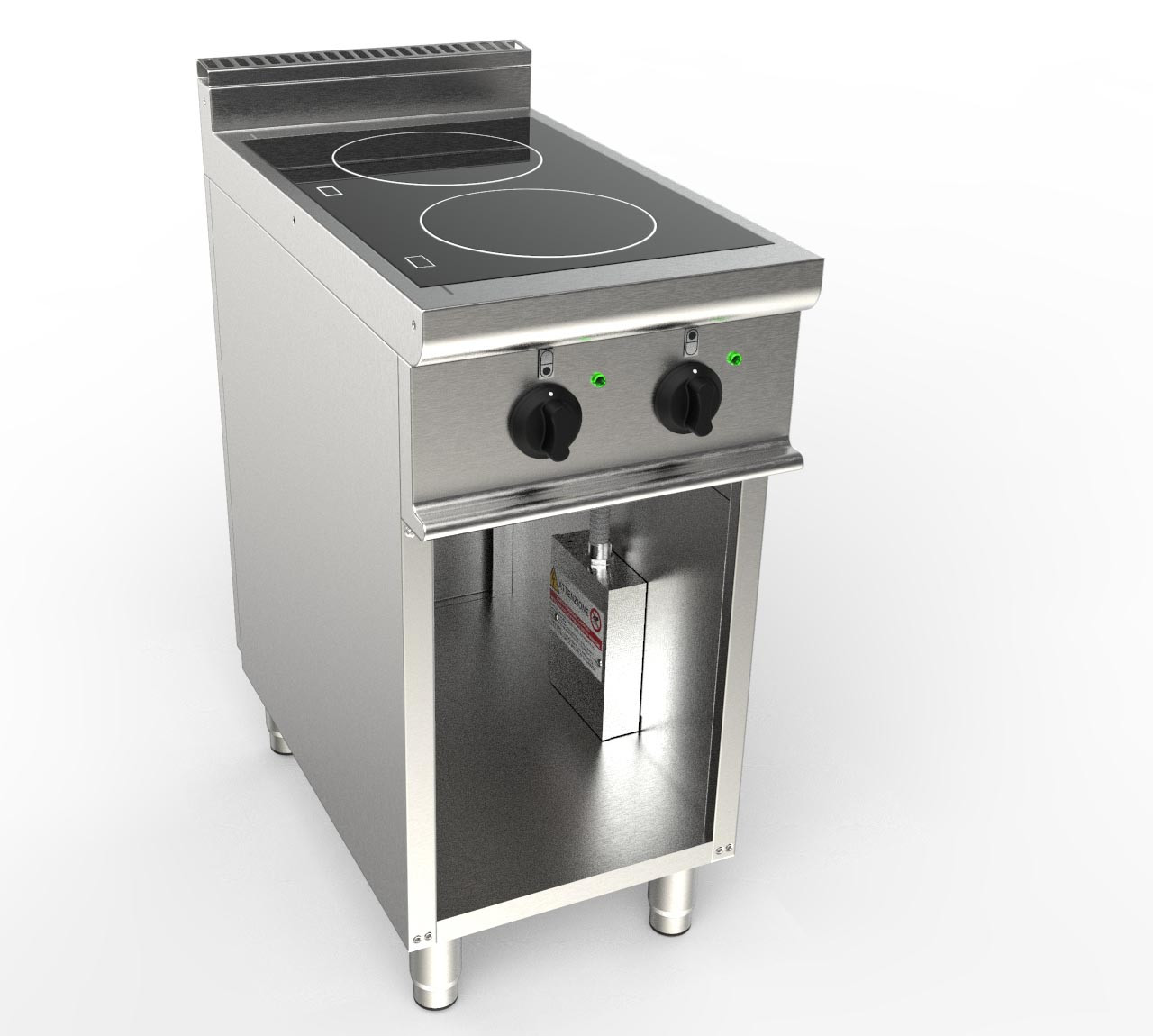 Fourneau à induction L2G sur meuble placard - 2 zones 3,5 kW