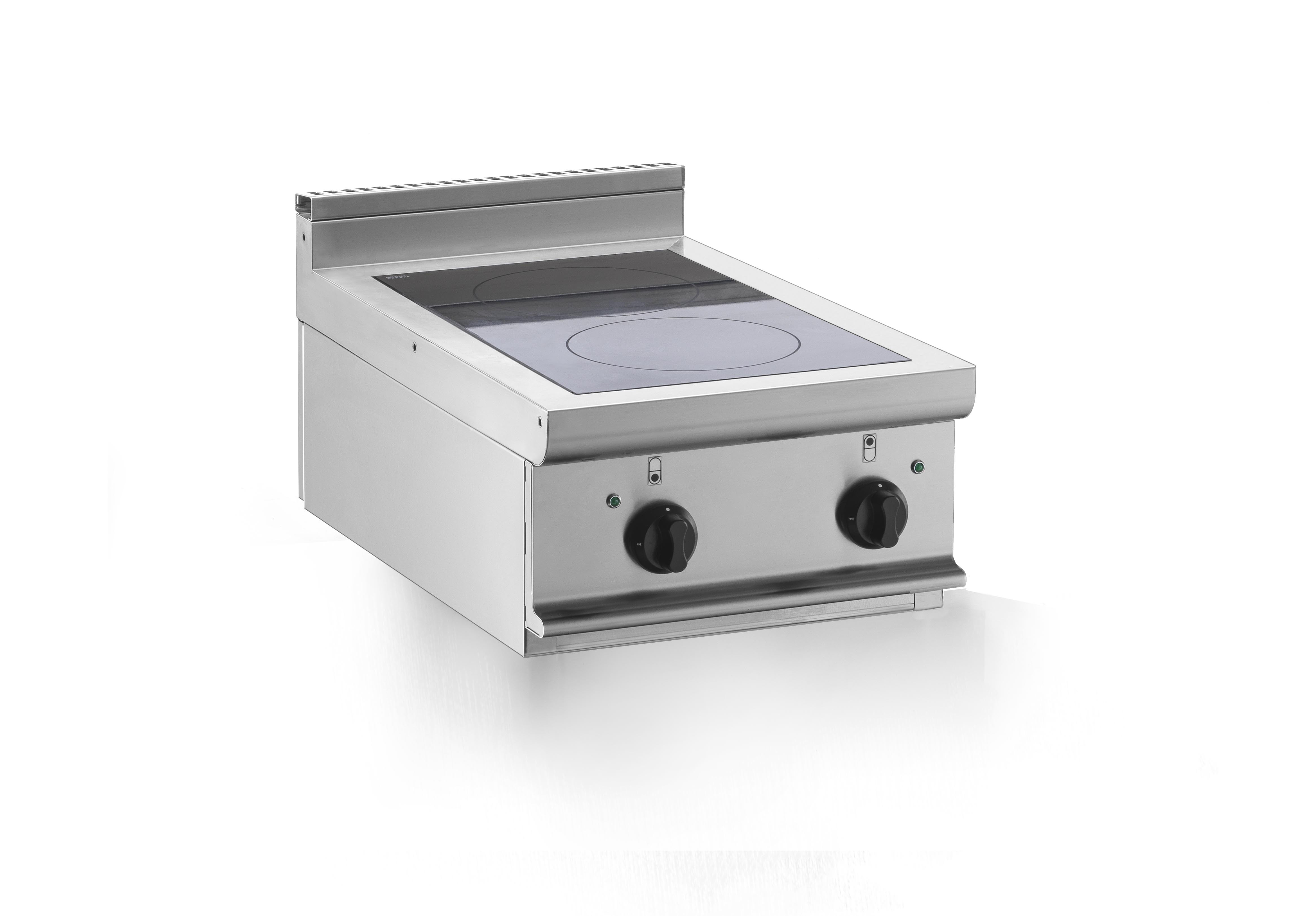 Fourneau induction L2G - 2 zones 7 kW - Plan de cuisson professionnel