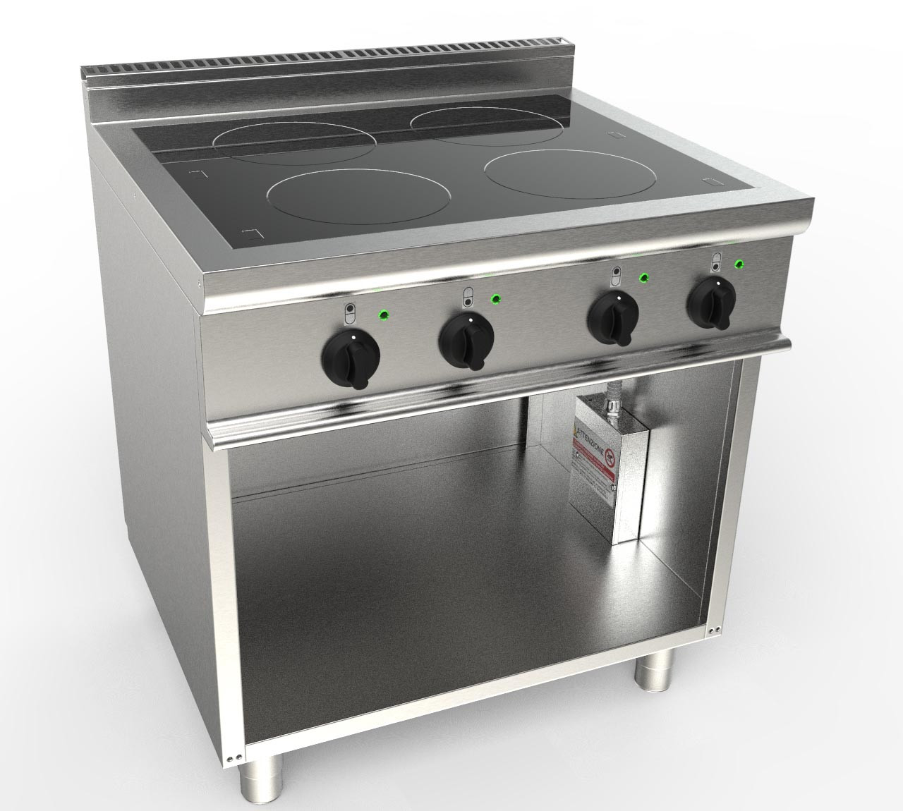 Fourneau induction L2G - 4 zones 3,5 kW - Cuisine professionnelle