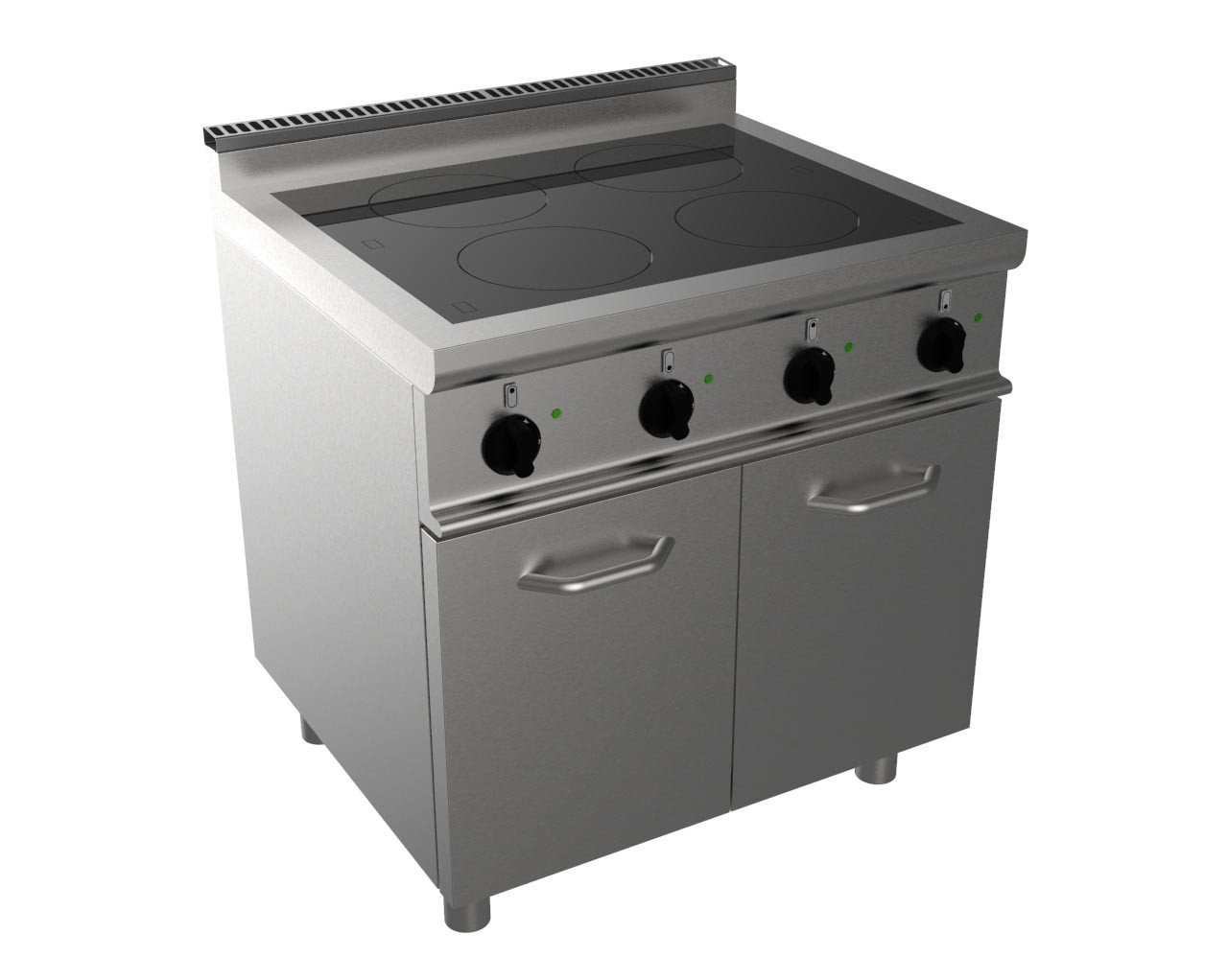 Fourneau à induction L2G 4 zones - Cuisson professionnelle 14 kW