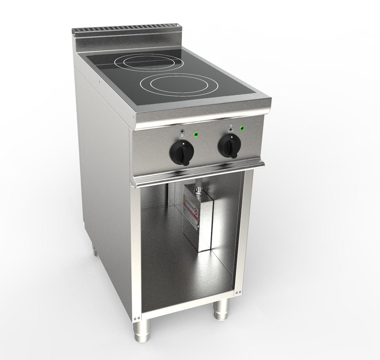 Fourneau électrique L2G sur placard - Vitrocéramique 2 zones 5kW