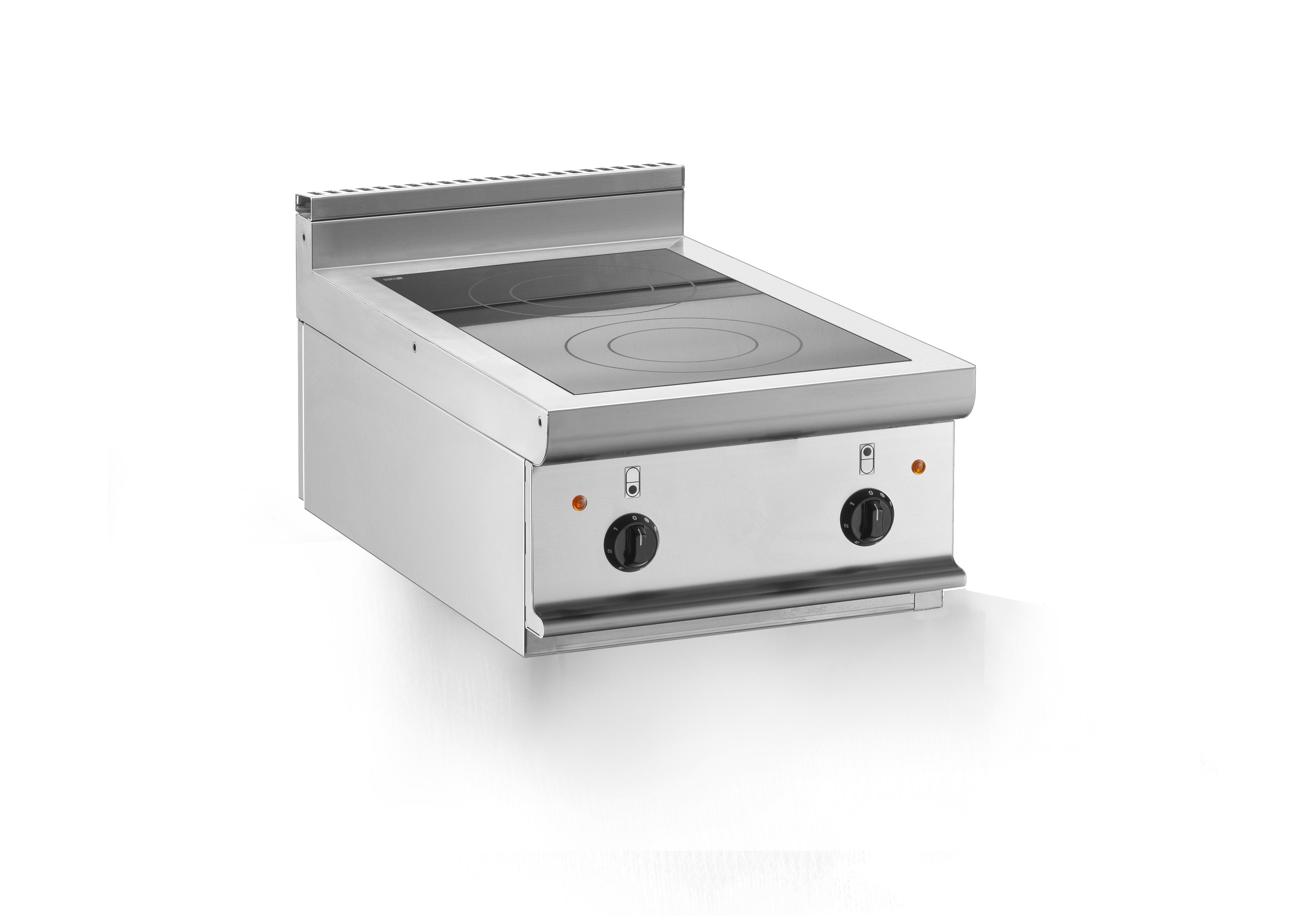 Fourneau électrique vitrocéramique L2G - 2 zones 2,5kW - Cuisine pro