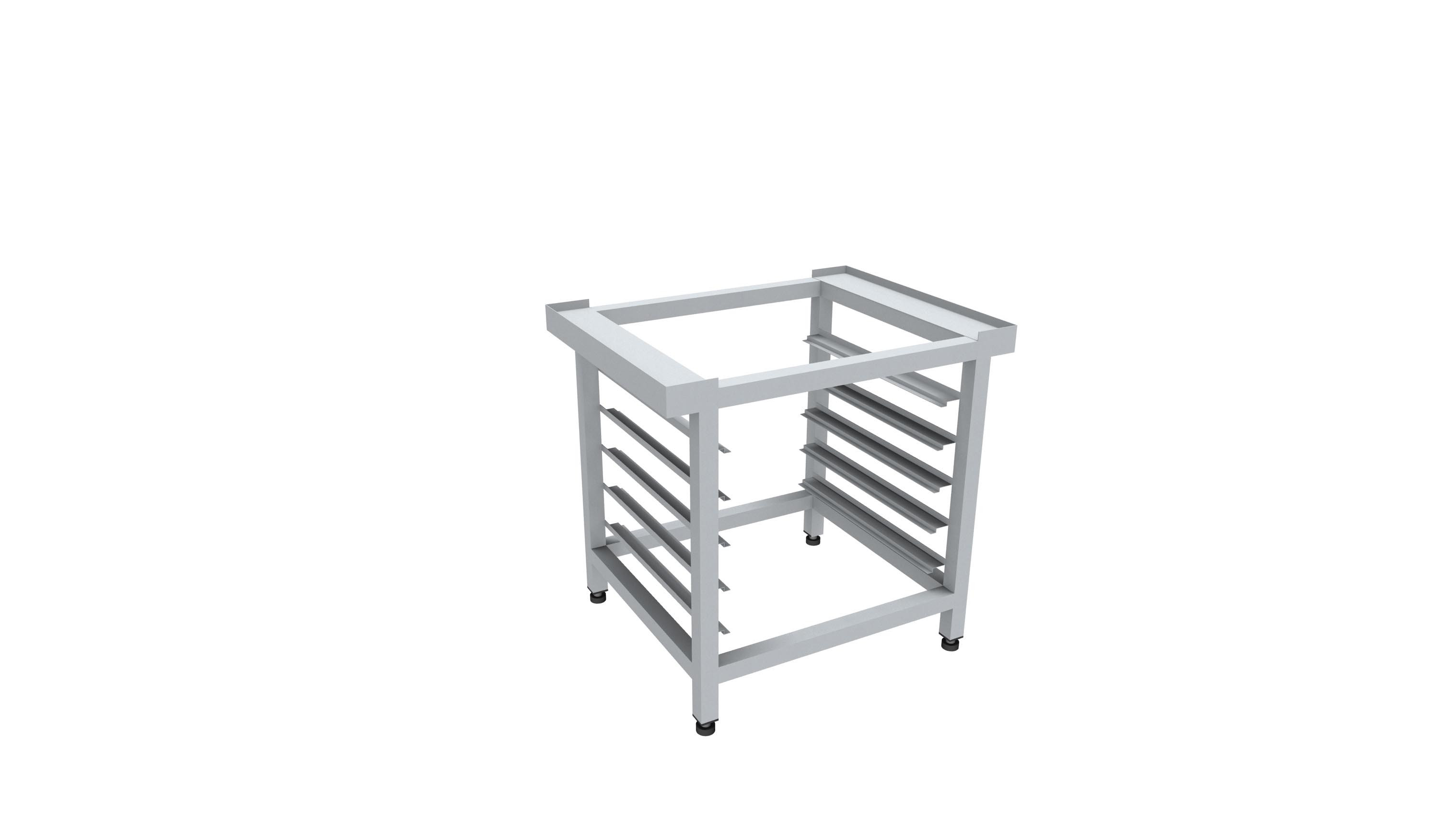 Support four inox soudé L2G - 5 niveaux pour bacs GN1/1 et 600x400mm