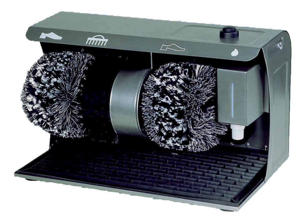 Lustreur à chaussures L2G - 2 brosses + décrotteur - Professionnel