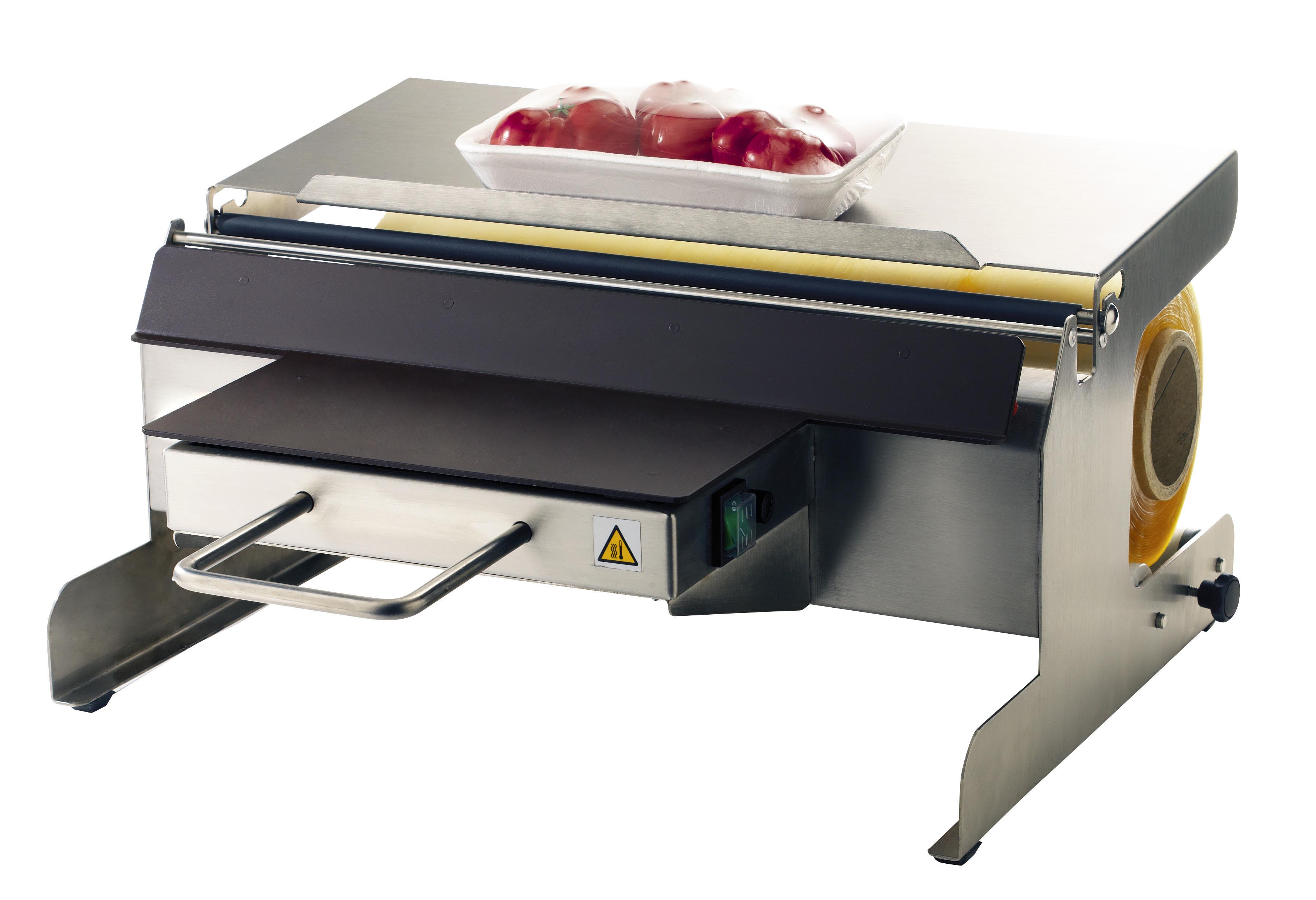 Dérouleur film étirable inox L2G - 500 mm avec découpe téflonnée