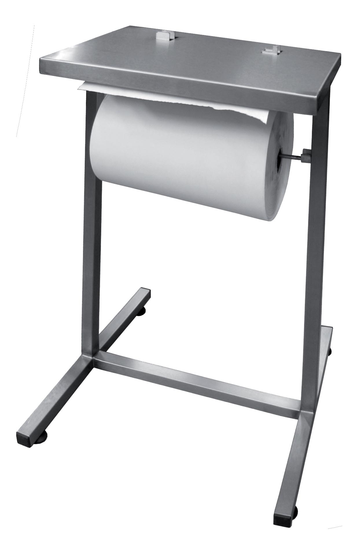 Table inox L2G avec dérouleur papier intégré - Idéale cuisines pro