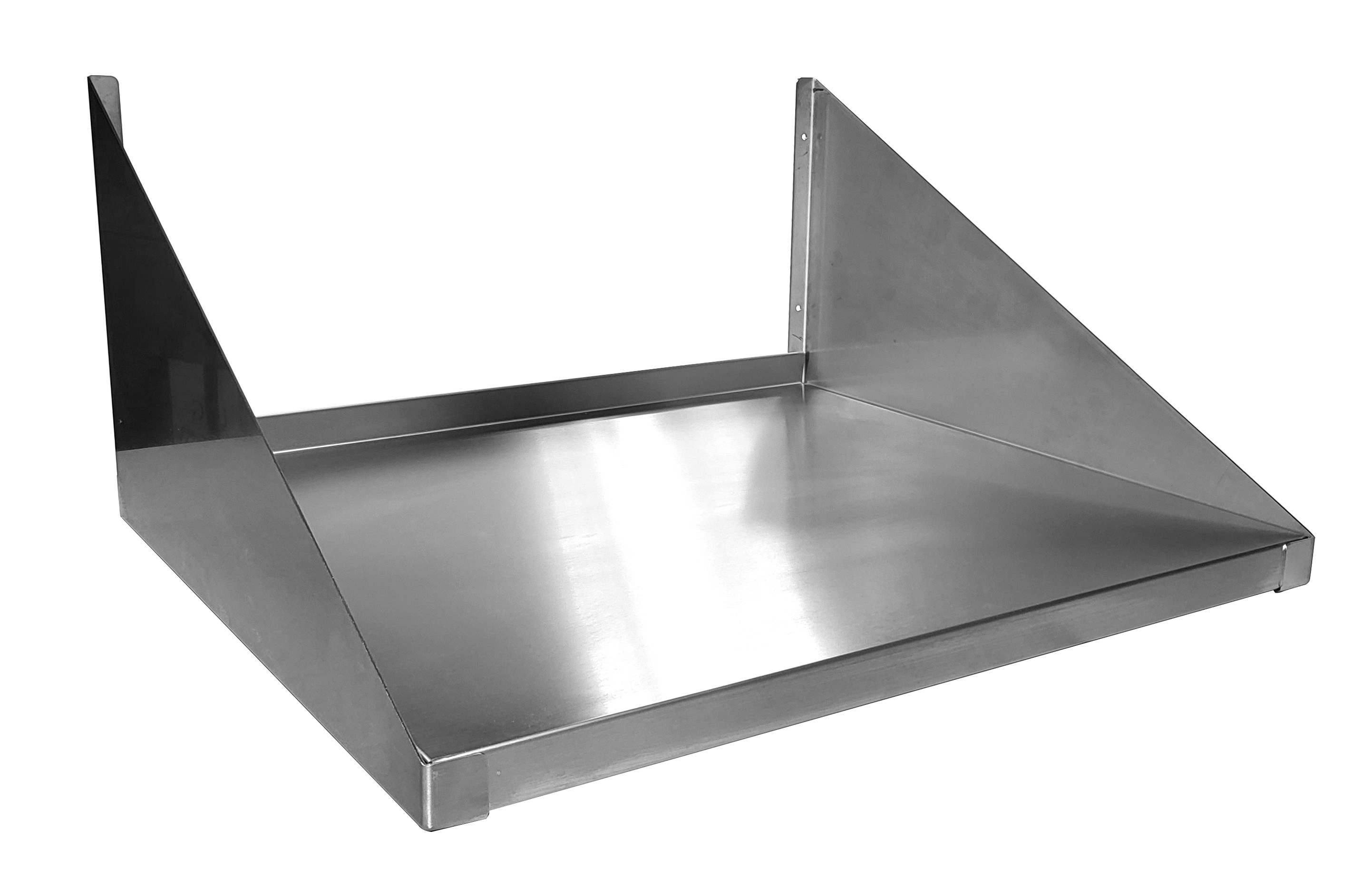 Étagère murale inox L2G pour four micro-ondes - Support 40 kg robuste