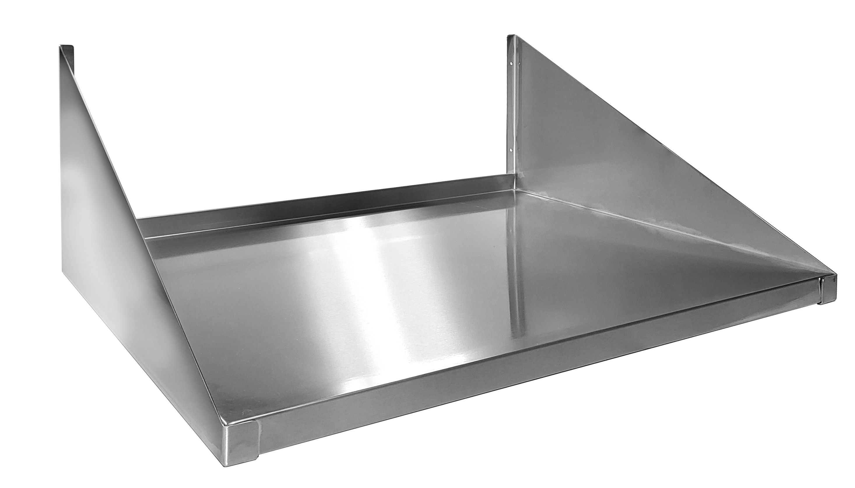 Étagère murale inox 304 pour micro-ondes L2G - Support robuste 40kg