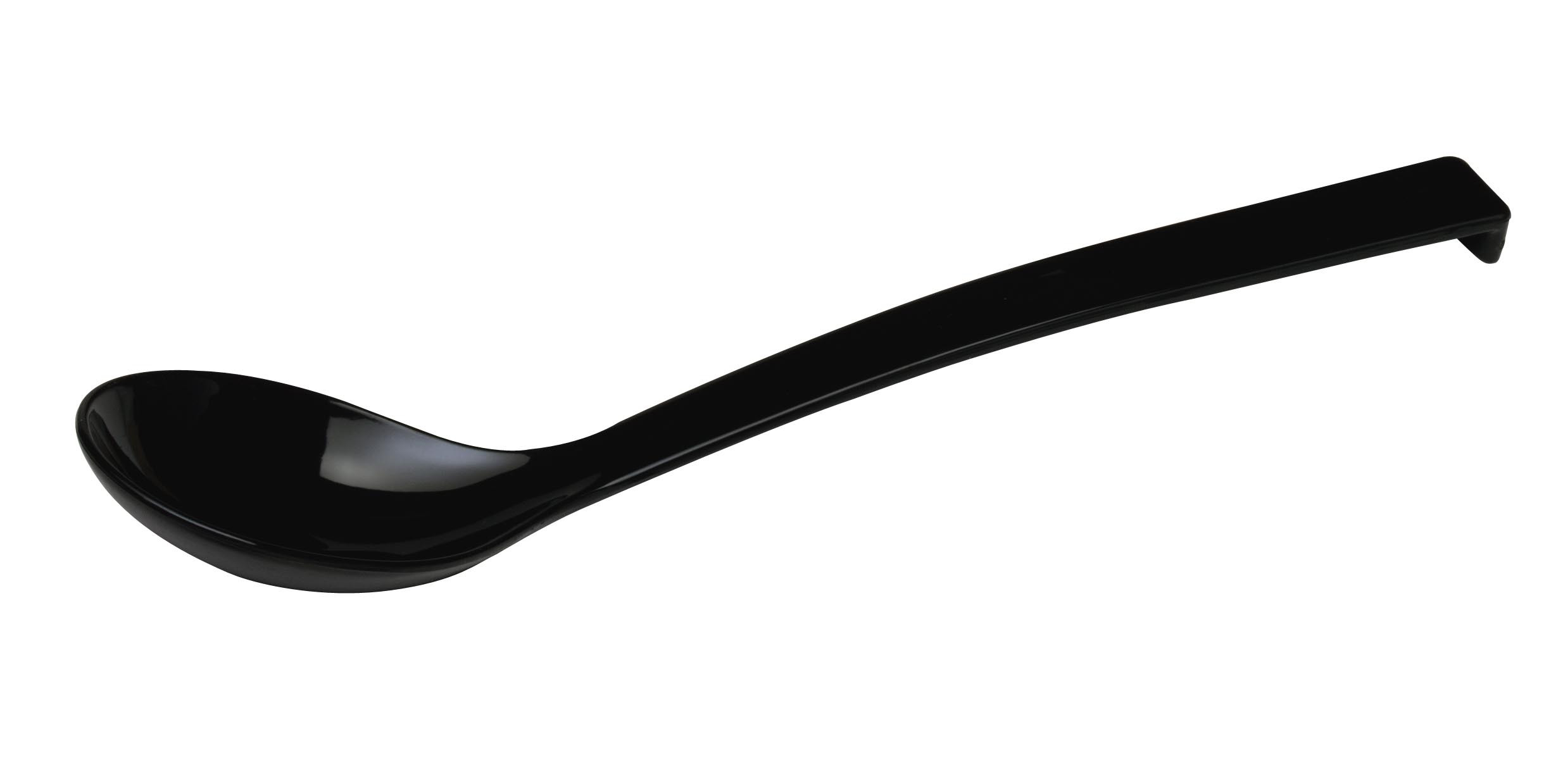 Cuillère à salade noire en mélamine L2G - Pour service professionnel