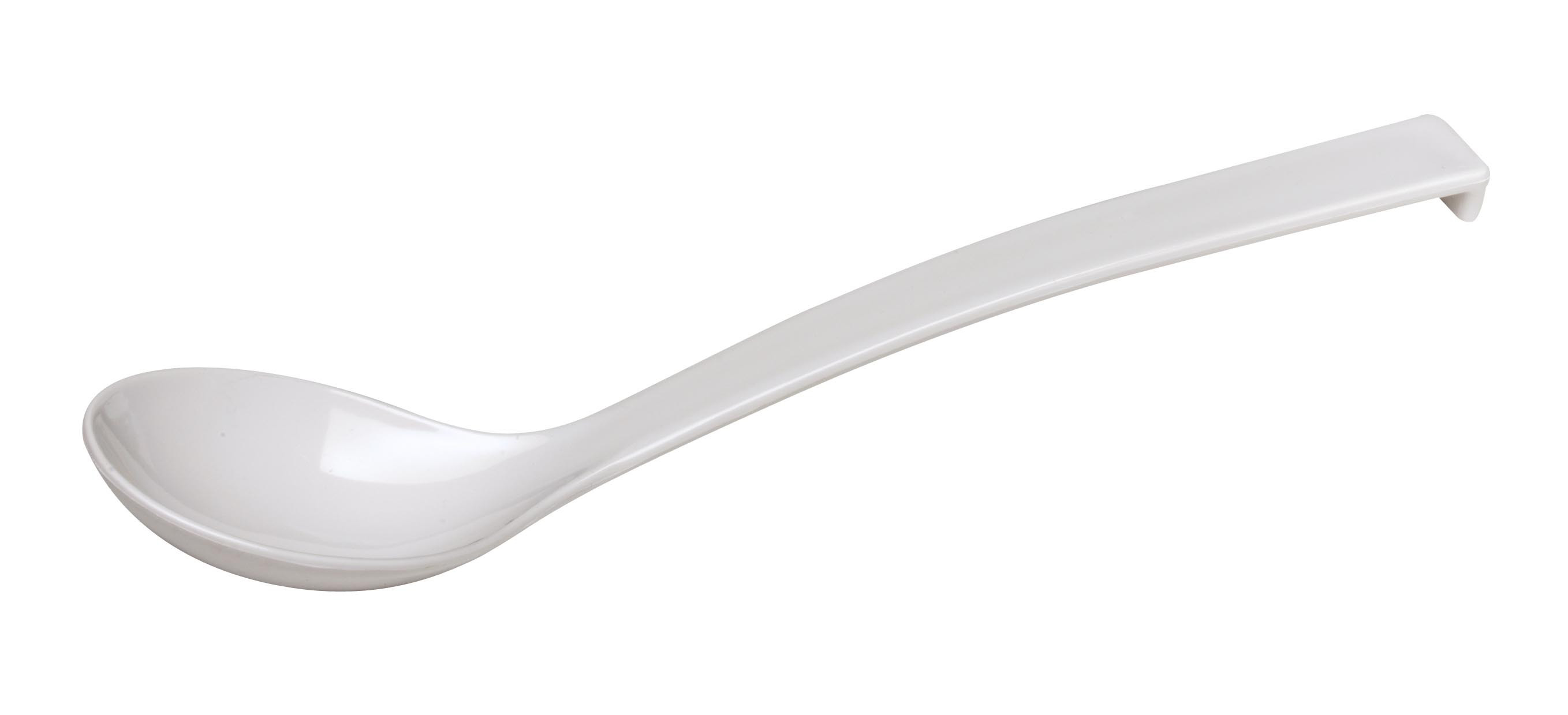 Cuillère à salade L2G en mélamine blanche - 33,5 cm - Restauration pro