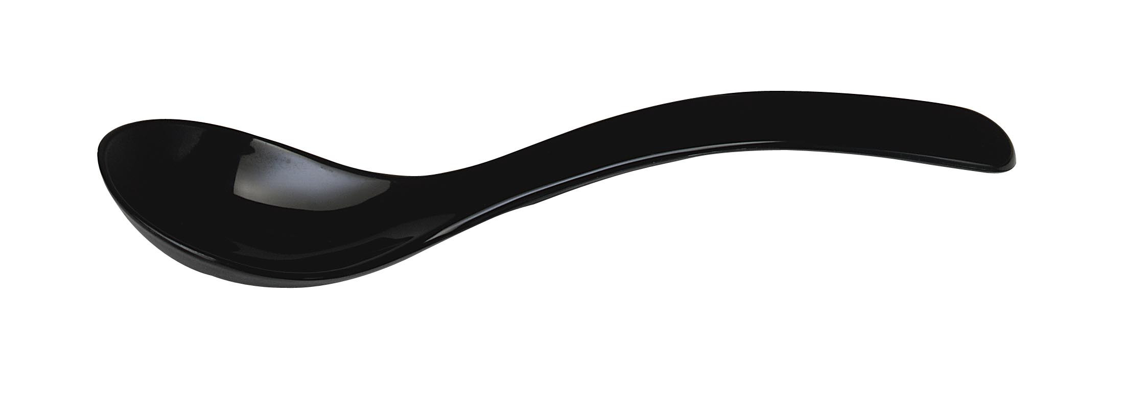 Cuillère à salade mélamine noire L2G - Ustensile professionnel 235 mm