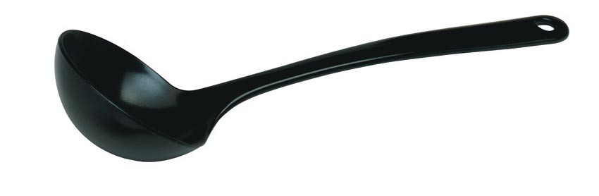 Cuillère à soupe mélamine noire L2G - Design professionnel durable