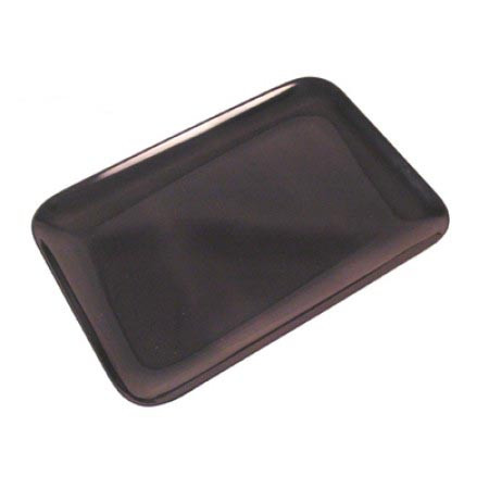Plat mélamine noir L2G 340x230 mm - Pour boucherie professionnelle