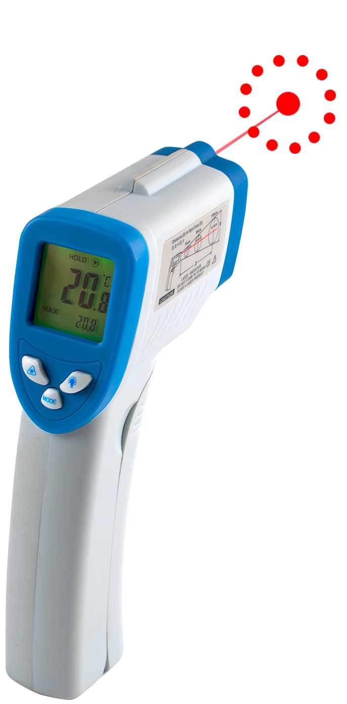 Thermomètre laser L2G - Mesure sans contact de -50°C à +280°C