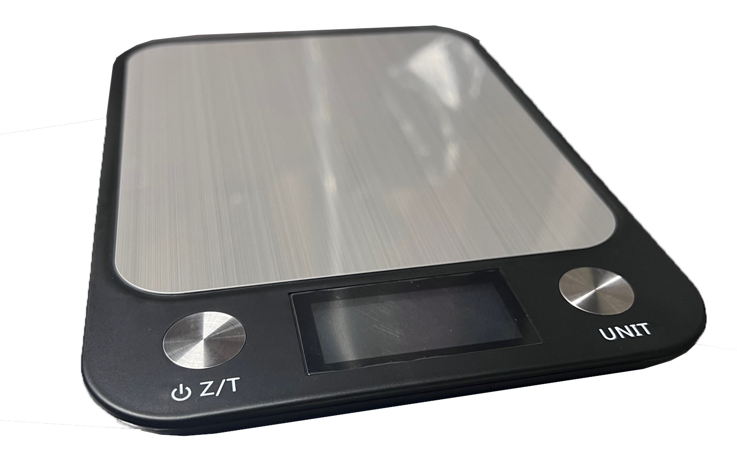 Balance de cuisine L2G à piles - Plateau inox, précision 1g, 5kg max