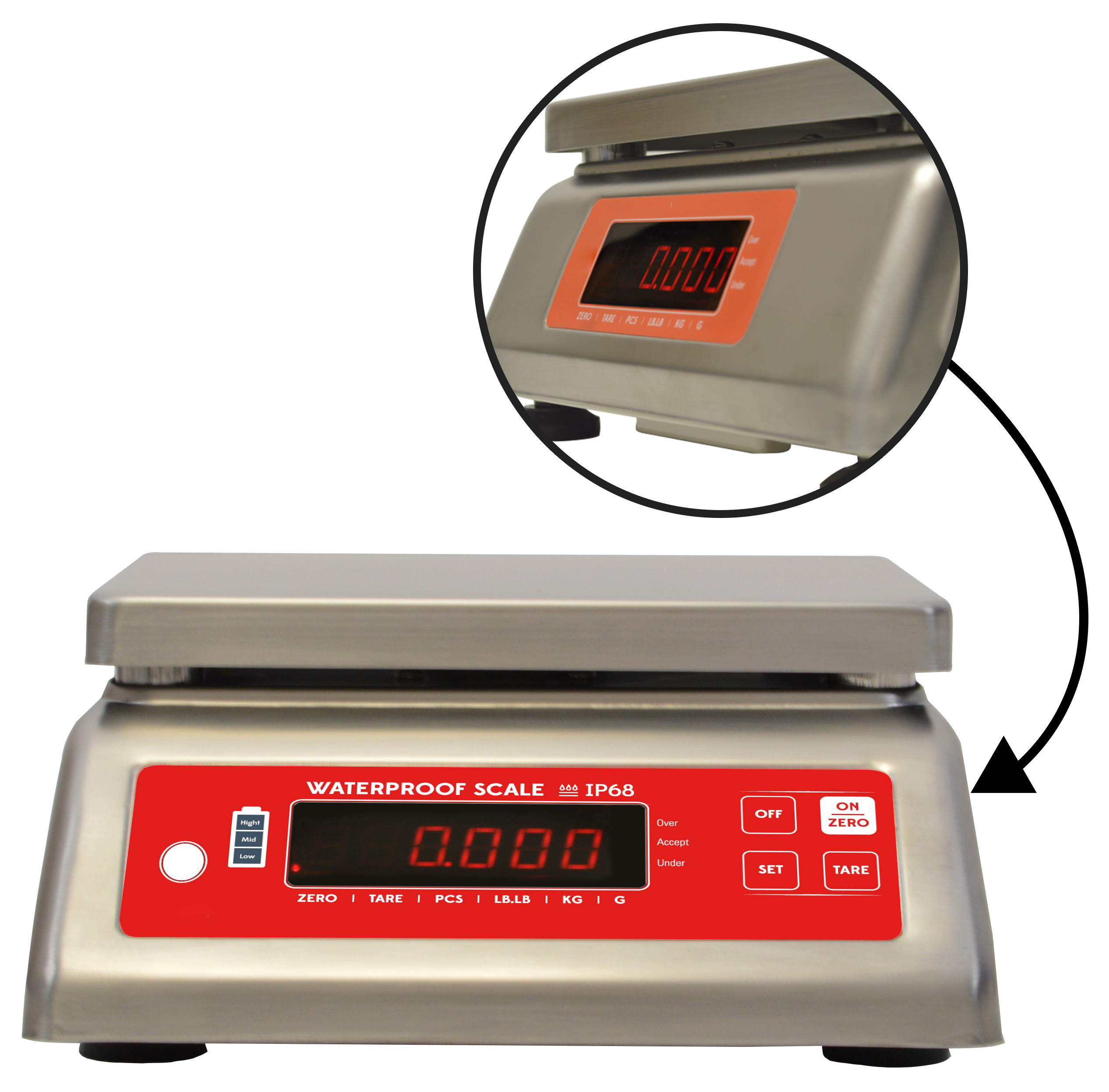 Balance L2G TXI7 - Balance de préparation professionnelle étanche IP68