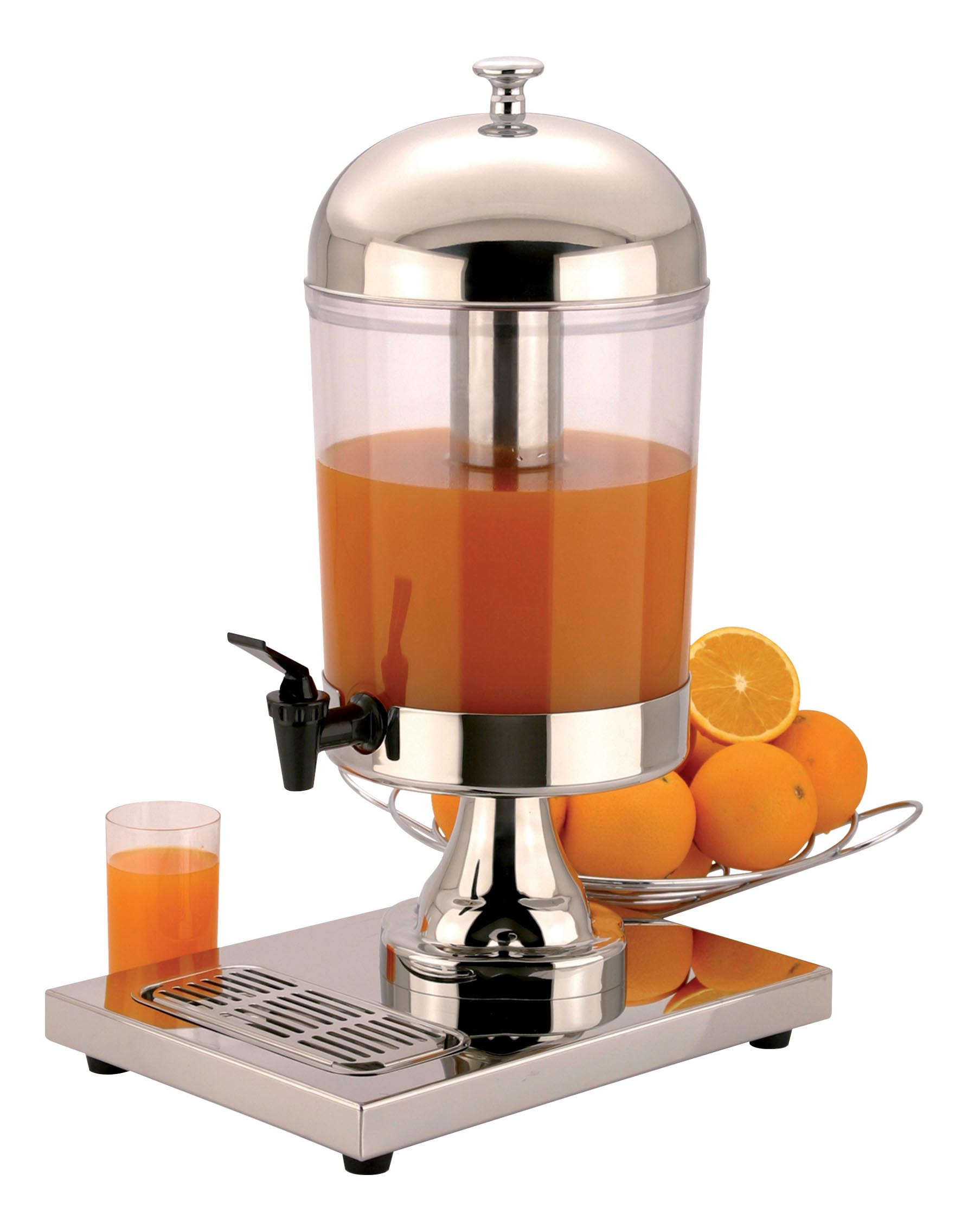 Fontaine à jus de fruits L2G - 8L transparent avec système anti-goutte