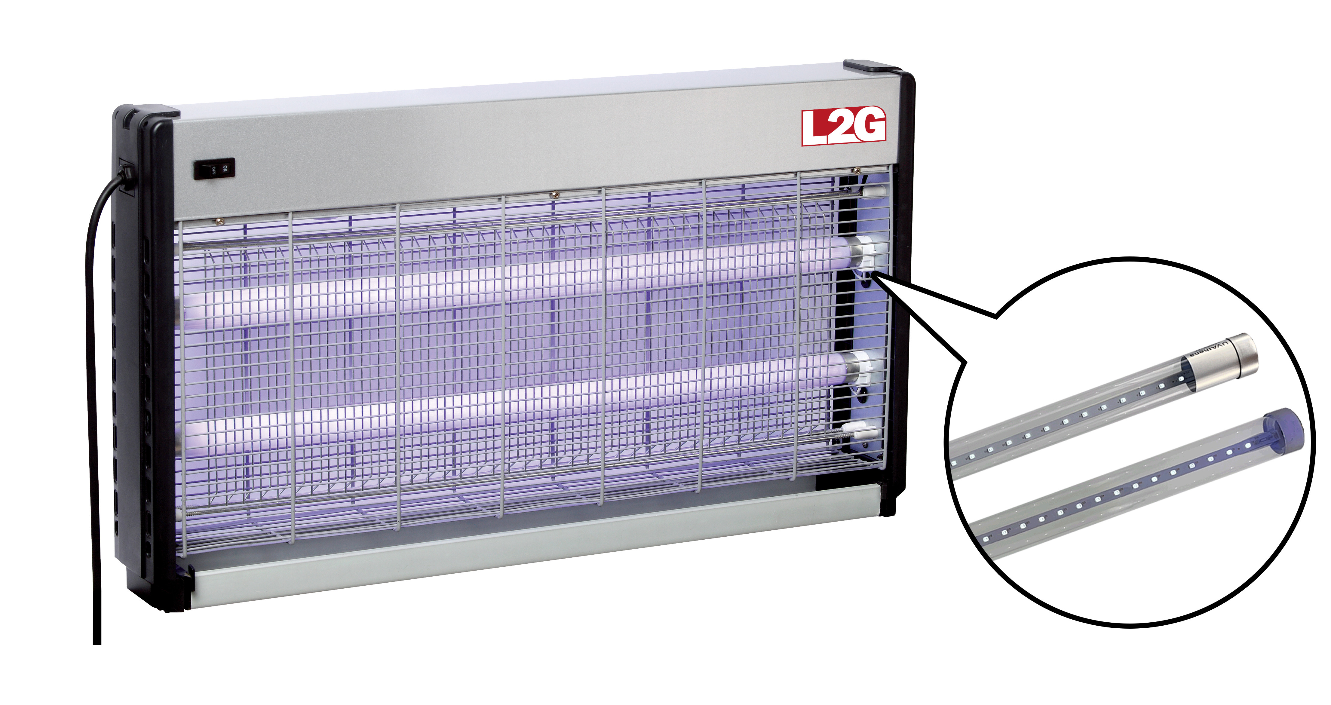 Exterminateur d'insectes L2G IC40L - 2 tubes LED 9W pour 150m²
