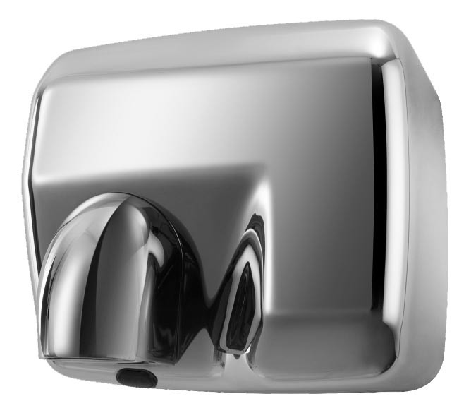 Sèche-mains mural L2G - Inox brillant avec détection sans contact