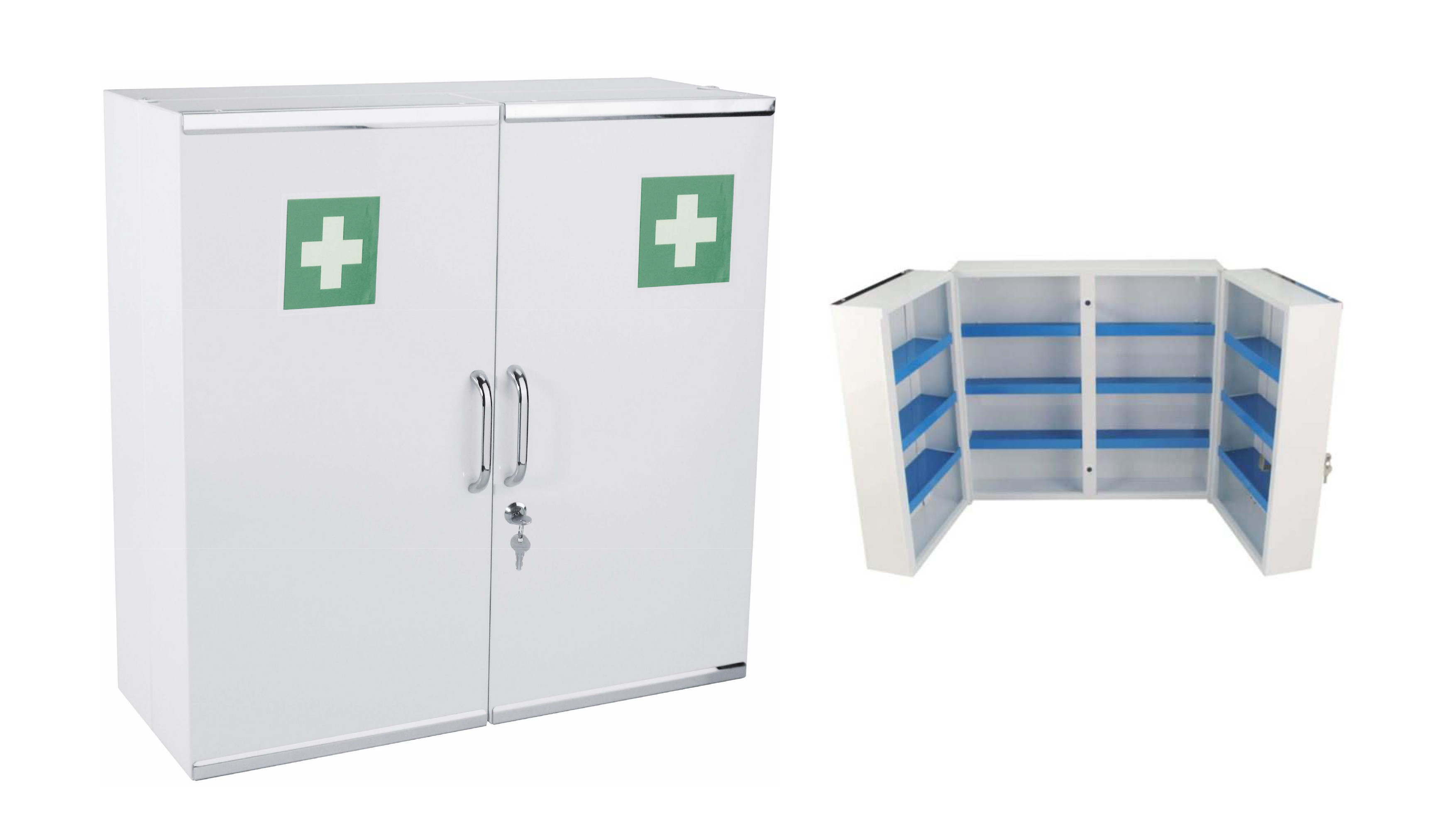 Armoire à pharmacie L2G - Premier secours 2 portes avec serrure