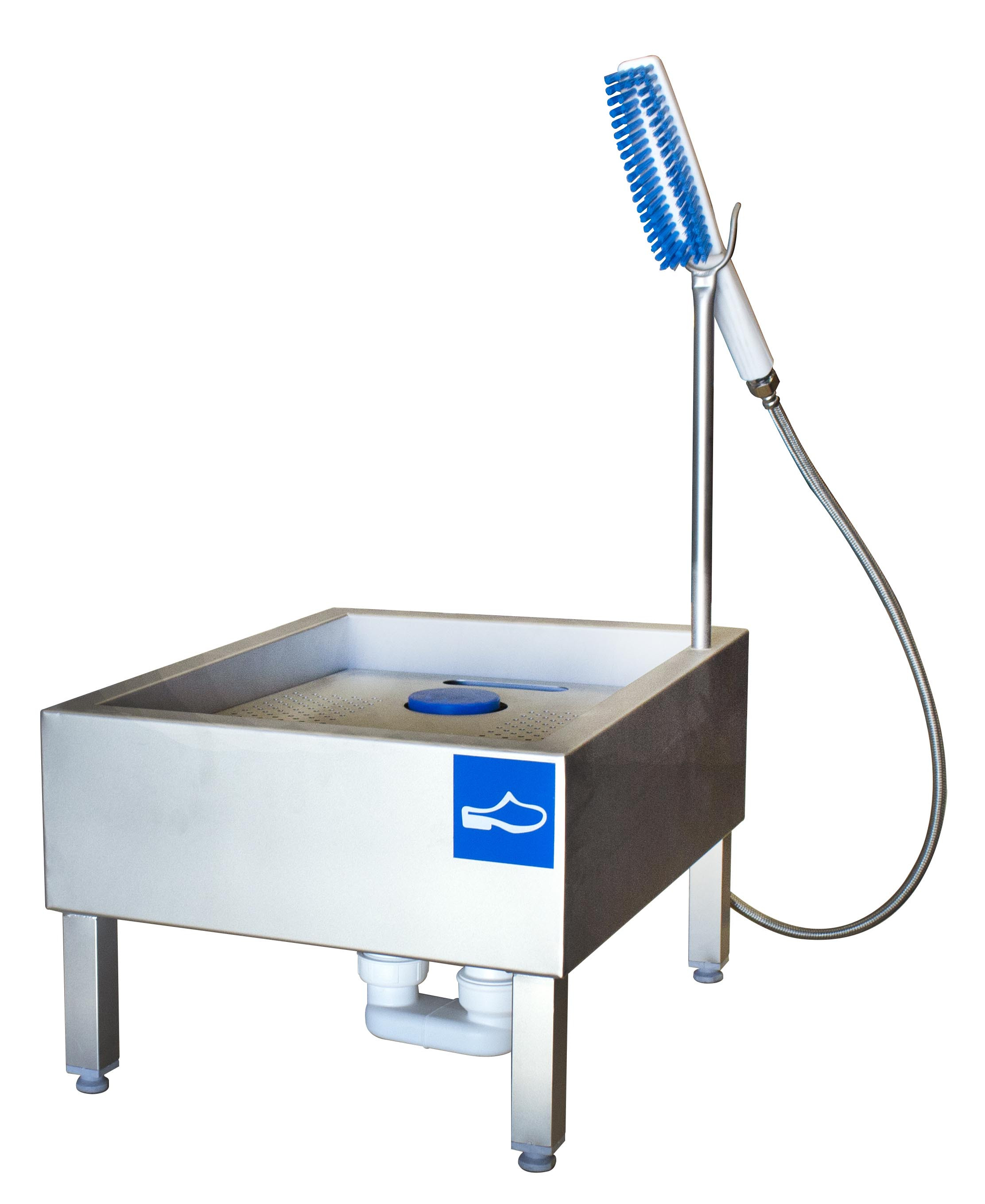 Lave-semelles manuel L2G : Nettoyage hygiénique avec brosse douchette